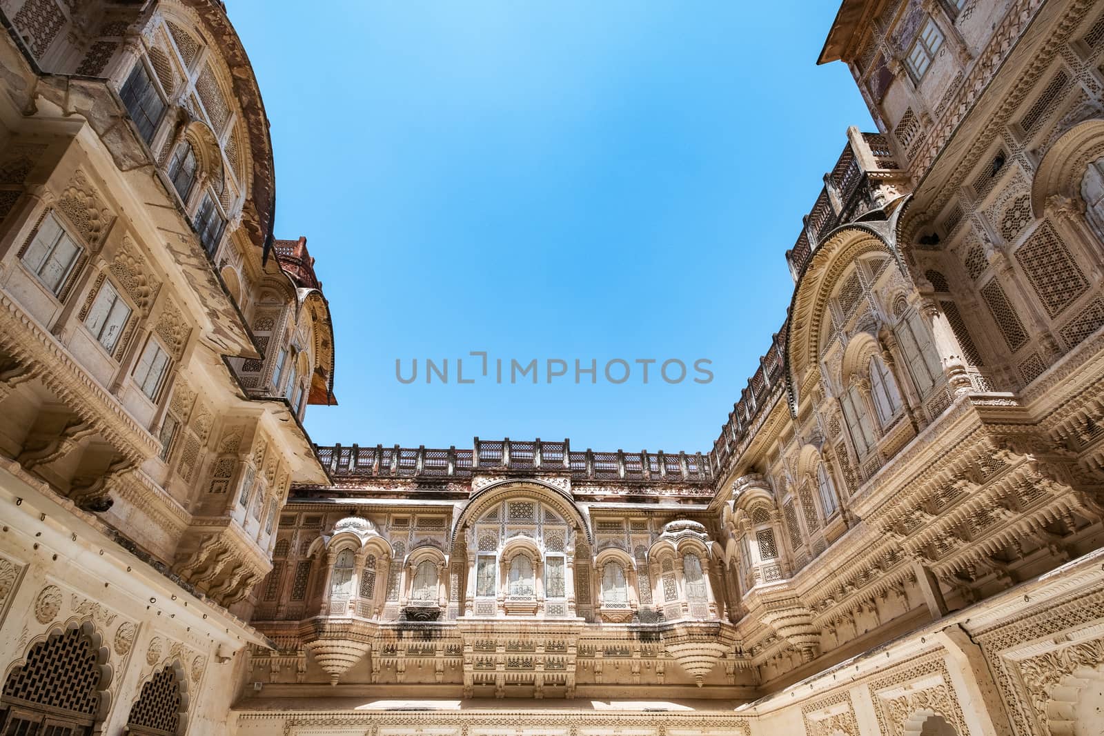 Mehrangarh fort at Jodhpur, Rajasthan, India. An UNESCO World heritage.