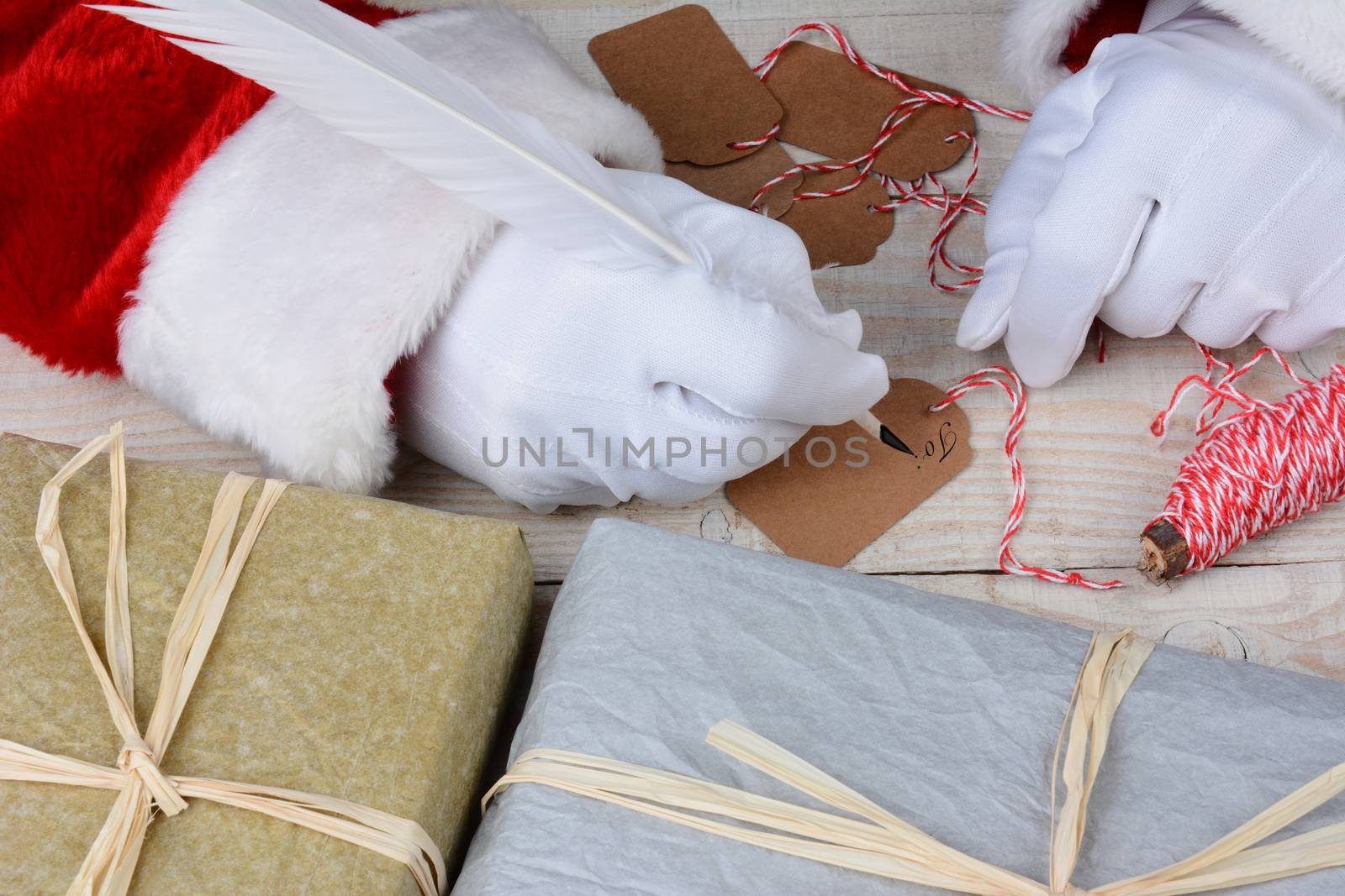 Santa Writing Gift Tags by sCukrov