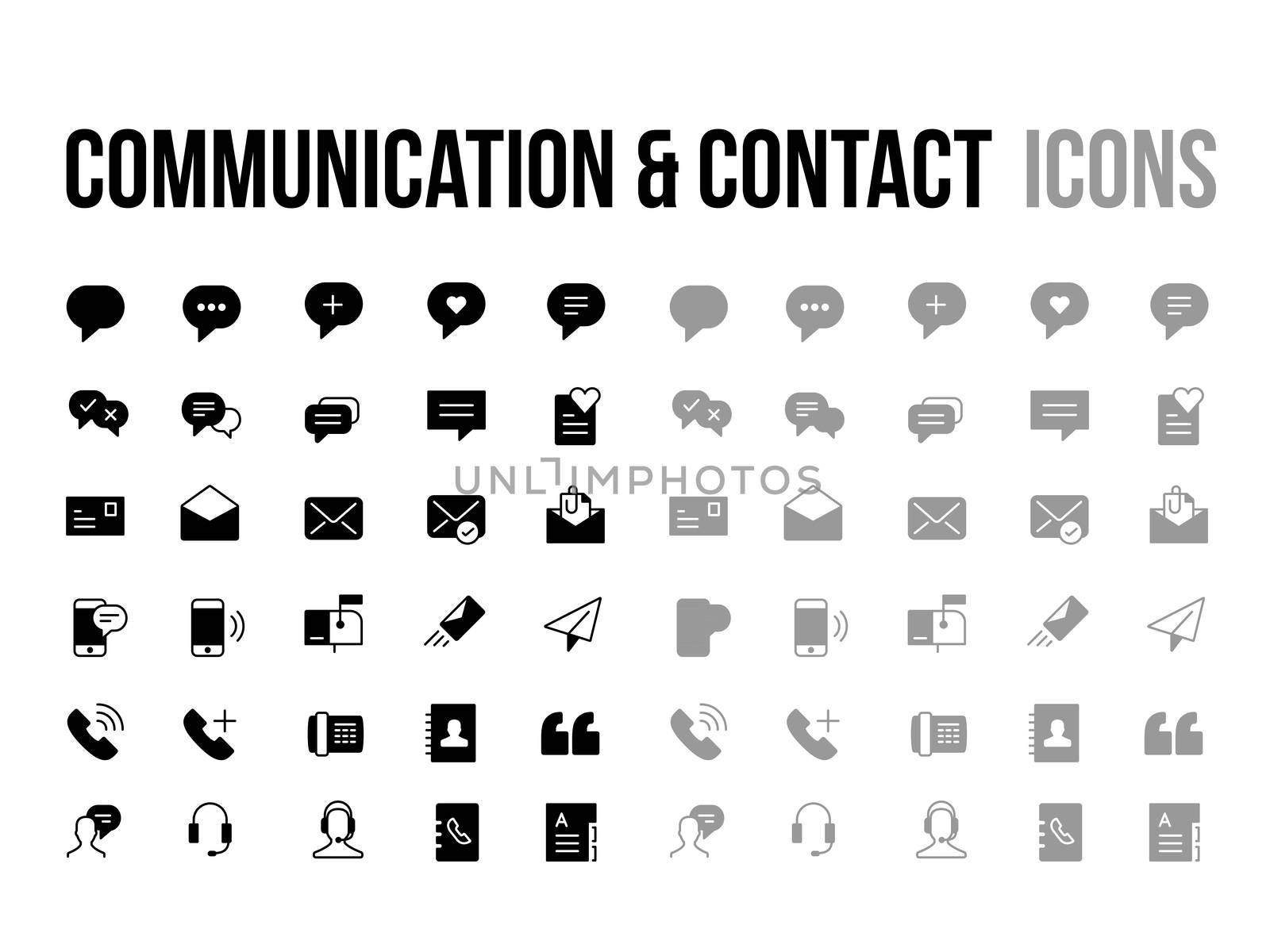 Customer support, contact, messaging, communication vector icon - app and mobile web responsive	
