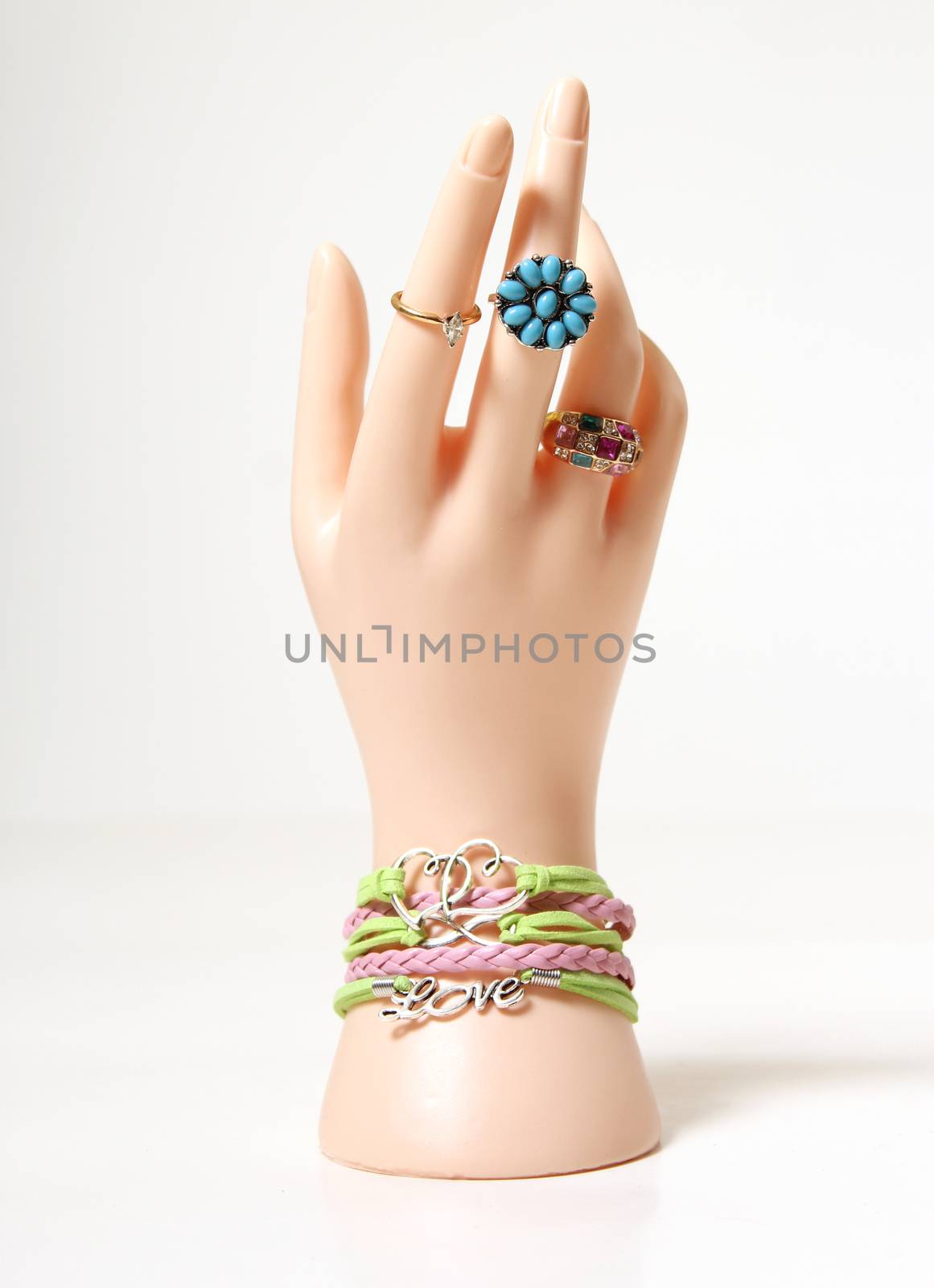 Jewelry on Mannequin, Rings and Bracelet by Marti157900