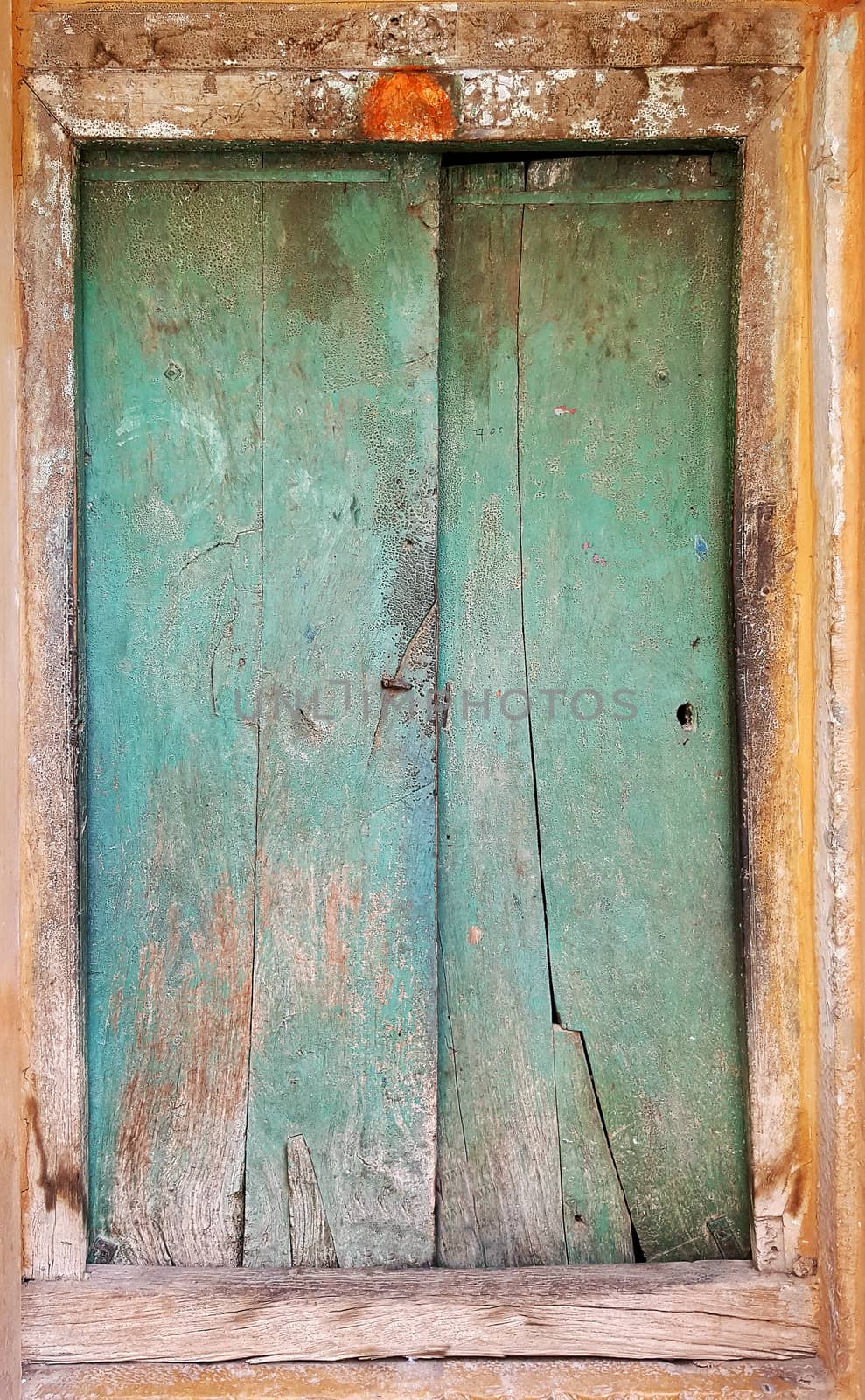 Antique rustic ancient wooden door. by Tanarch