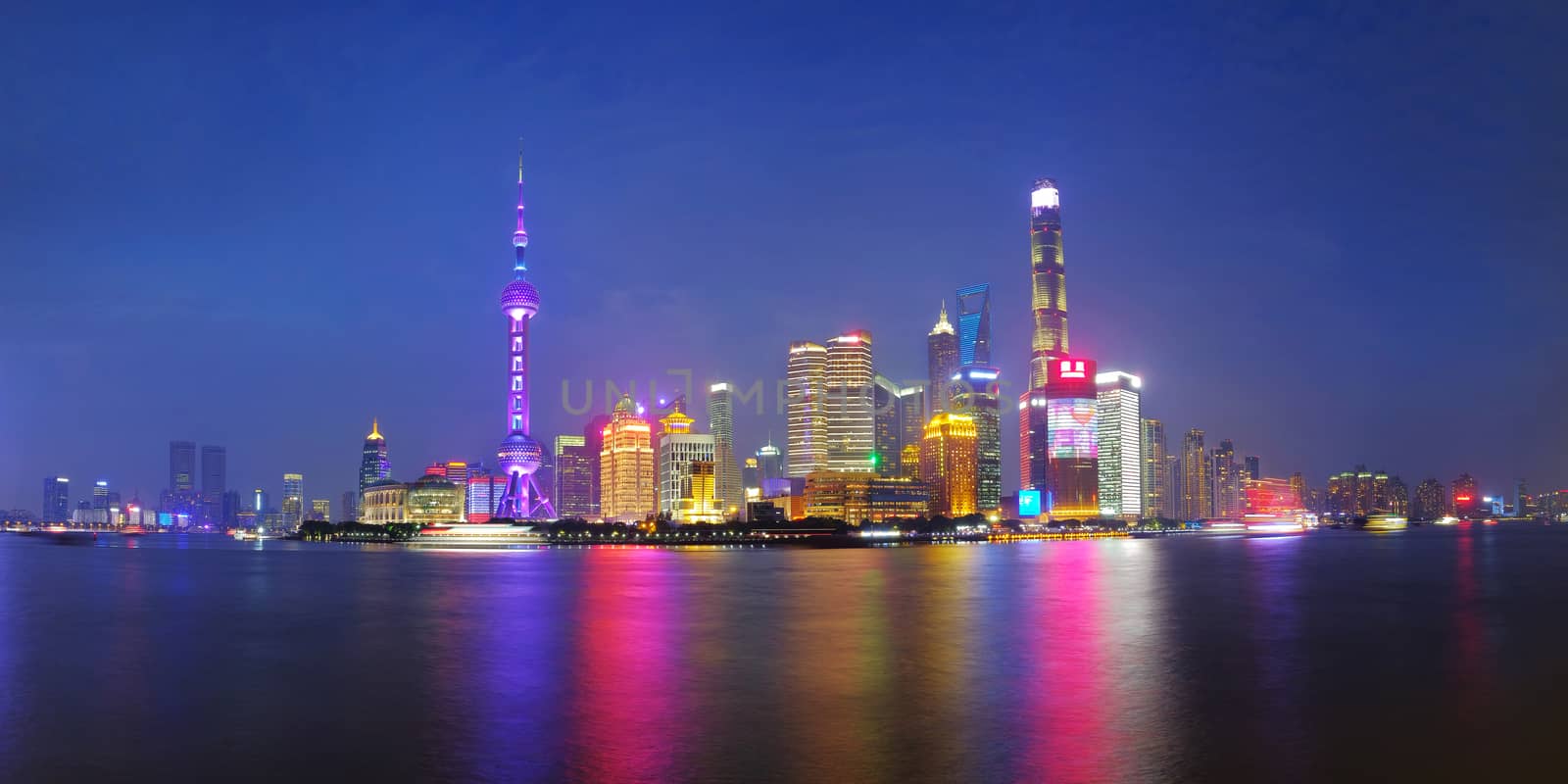 Shanghai city skyline by Tanarch