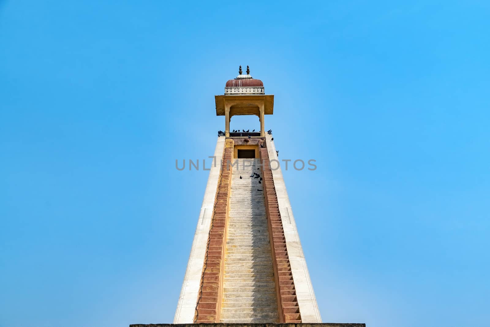 Jamtar Mantar, an astronomical park in Jaipur, Rajasthan, India. An UNESCO World heritage.