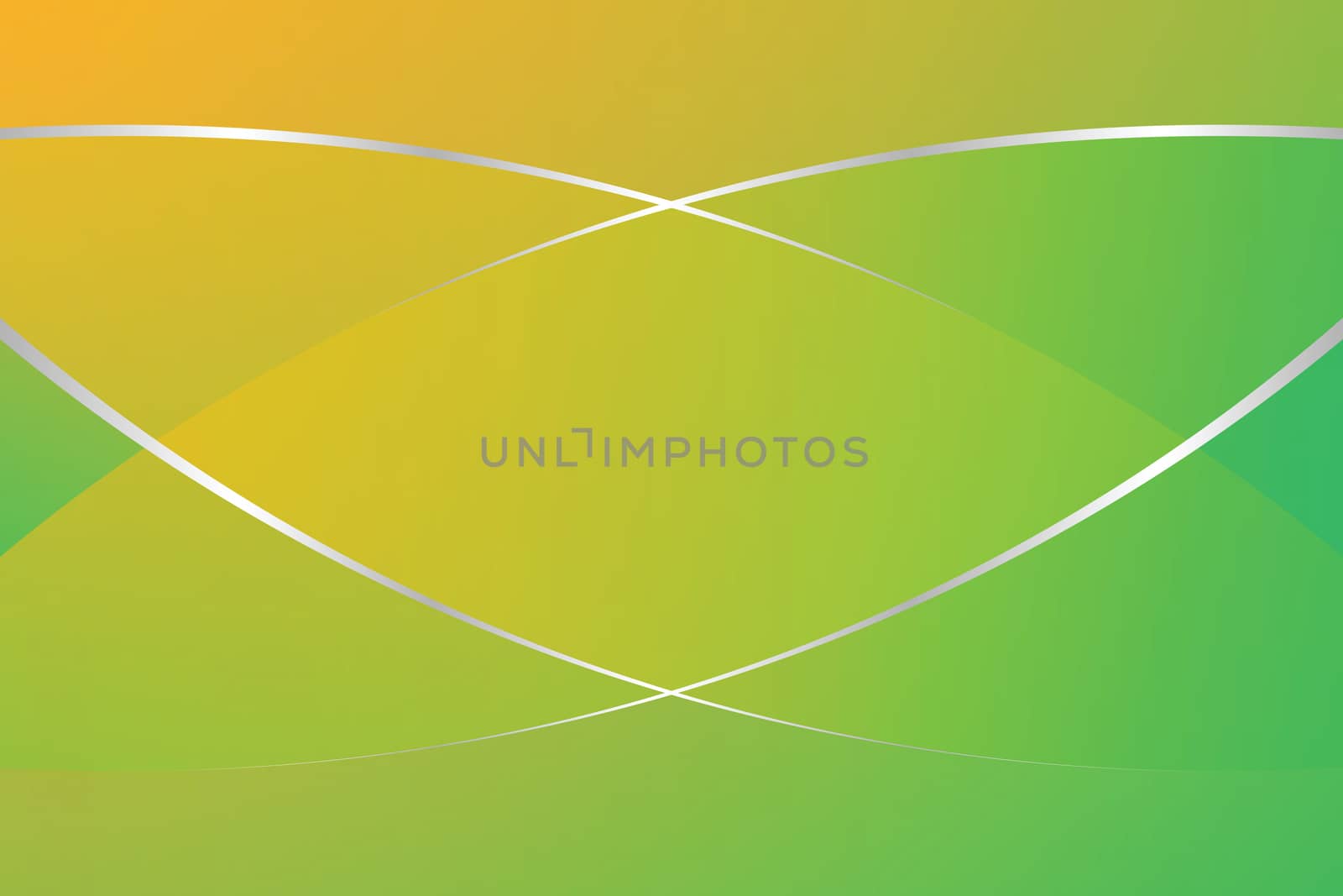 green and yellow gradient color soft light and silver line graphic for cosmetics banner advertising luxury modern background (illustration)