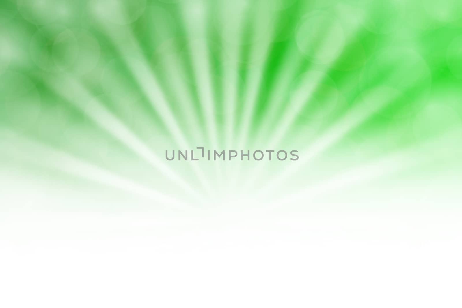 soft green bokeh lights beam shine on gradient green background and white copy space, bokeh colorful light green soft shade, bokeh lights shine on gradient soft green and white