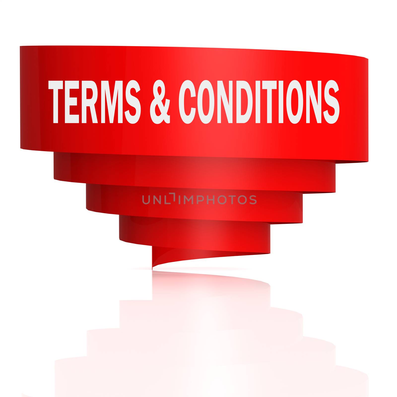 Terms & conditions word with curve banner by tang90246