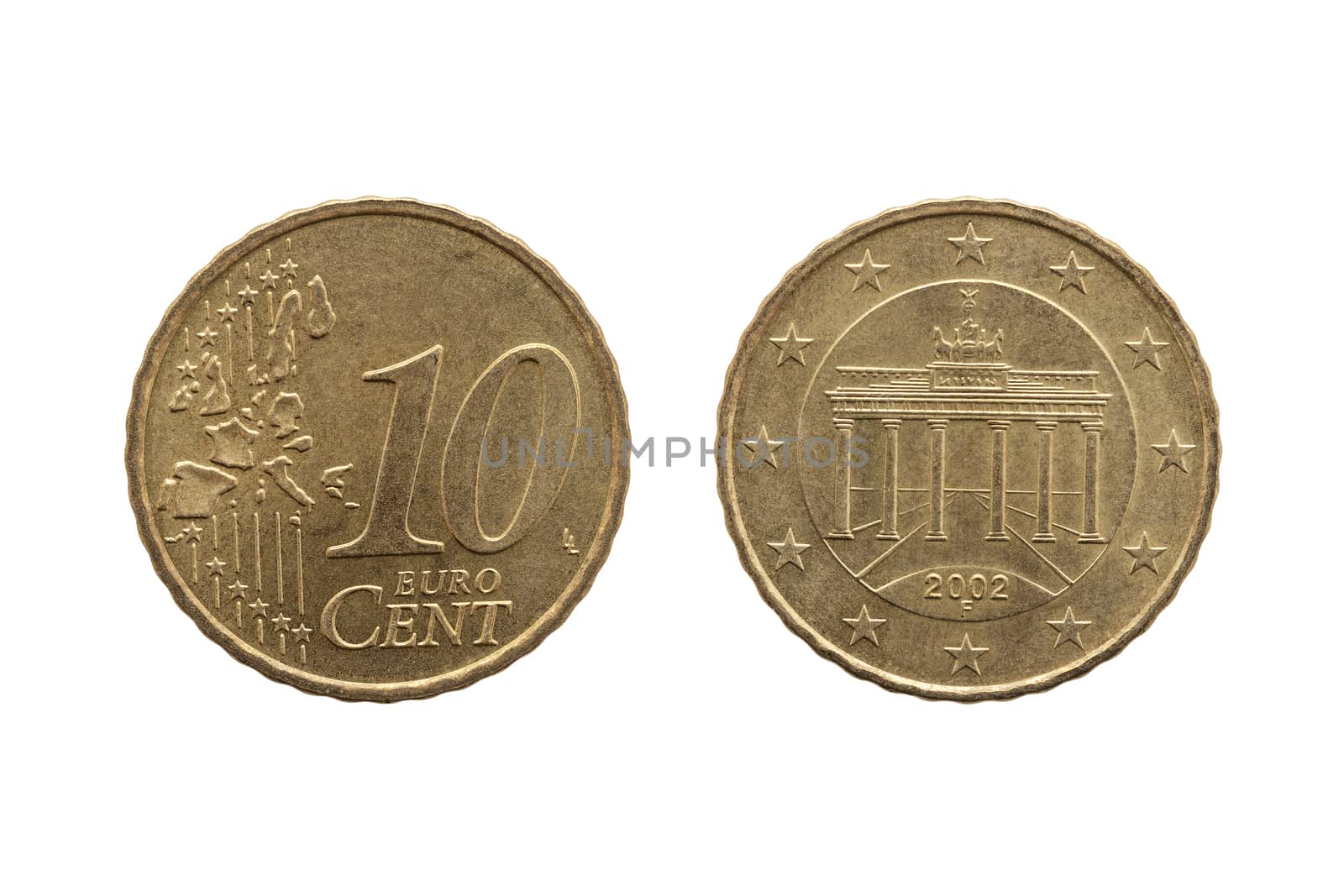 Ten cent euro coin of Germany  by ant