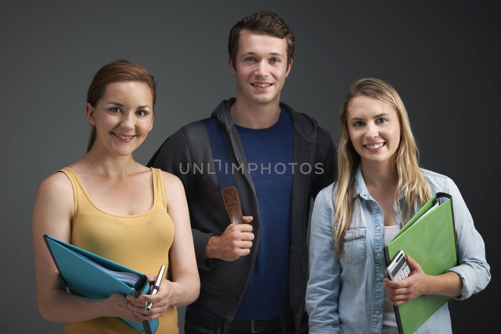 Studio Portrait Of Three University Students