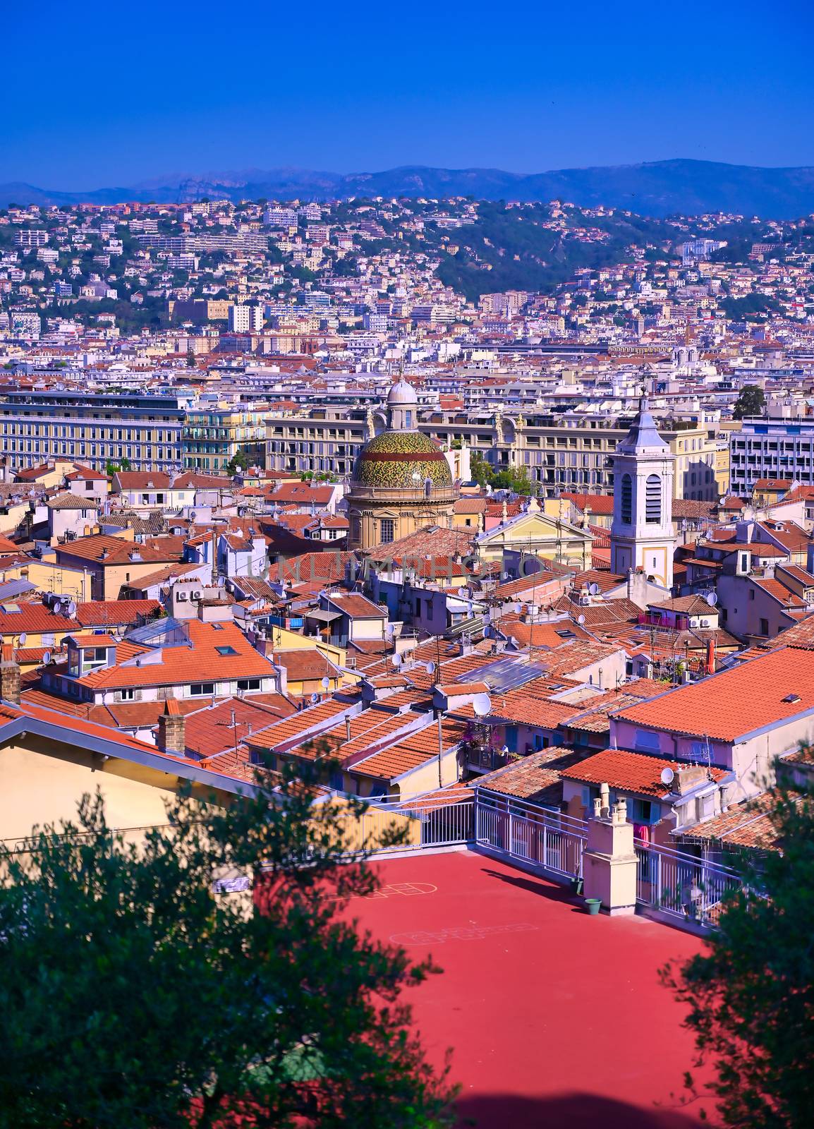 Aerial view of Nice, France by jbyard22