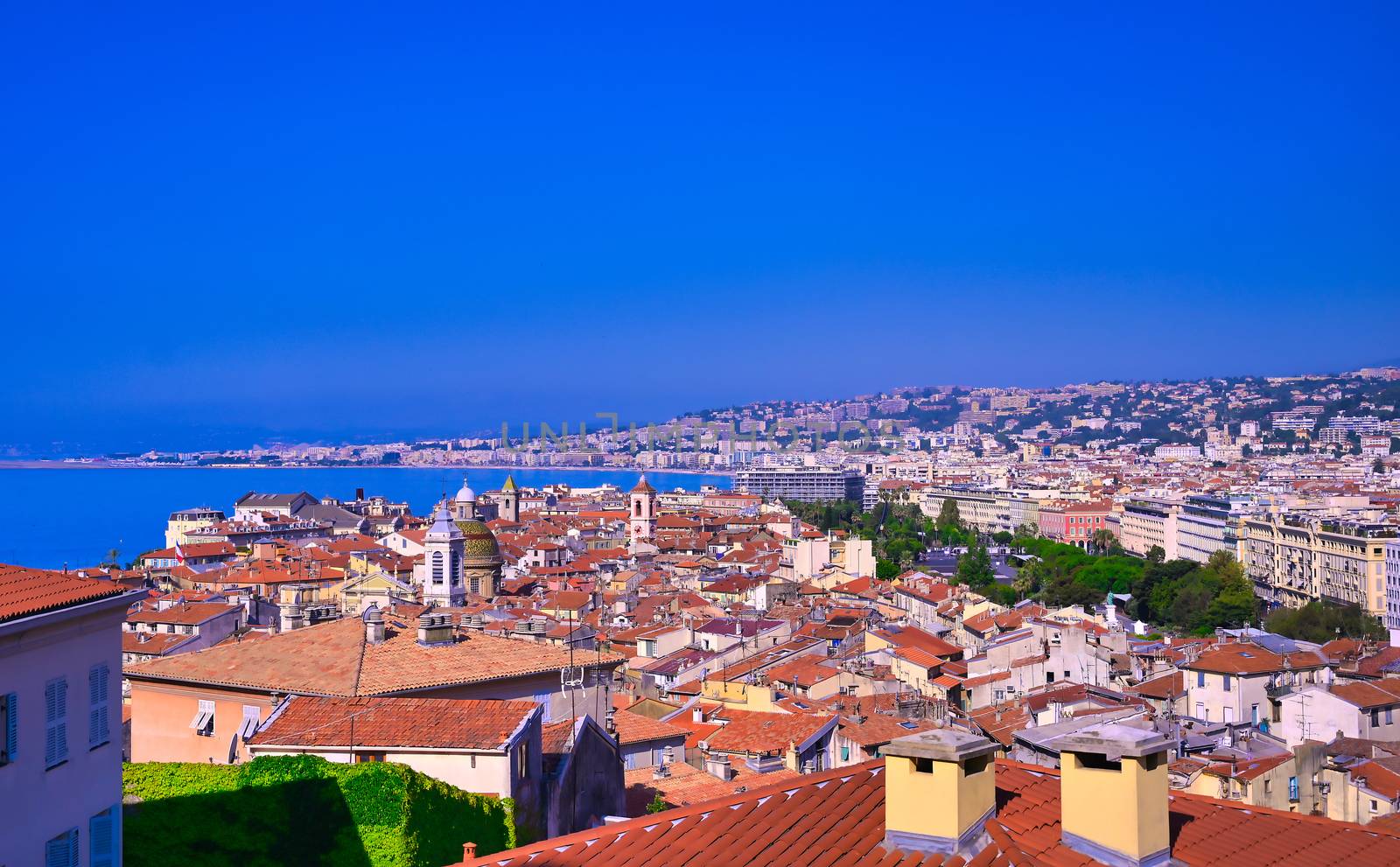 Aerial view of Nice, France by jbyard22