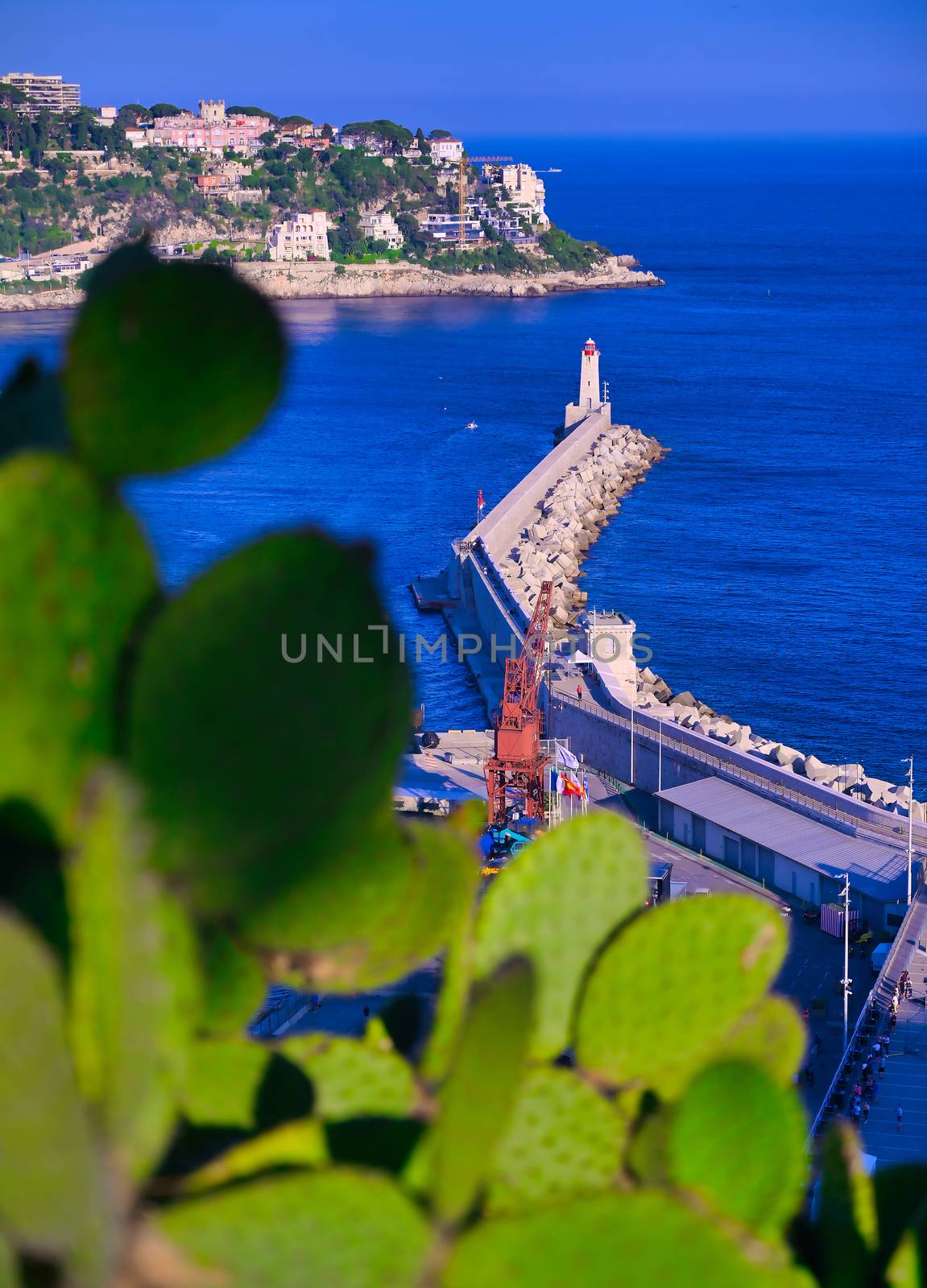 Lighthouse at the Port of Nice, France by jbyard22