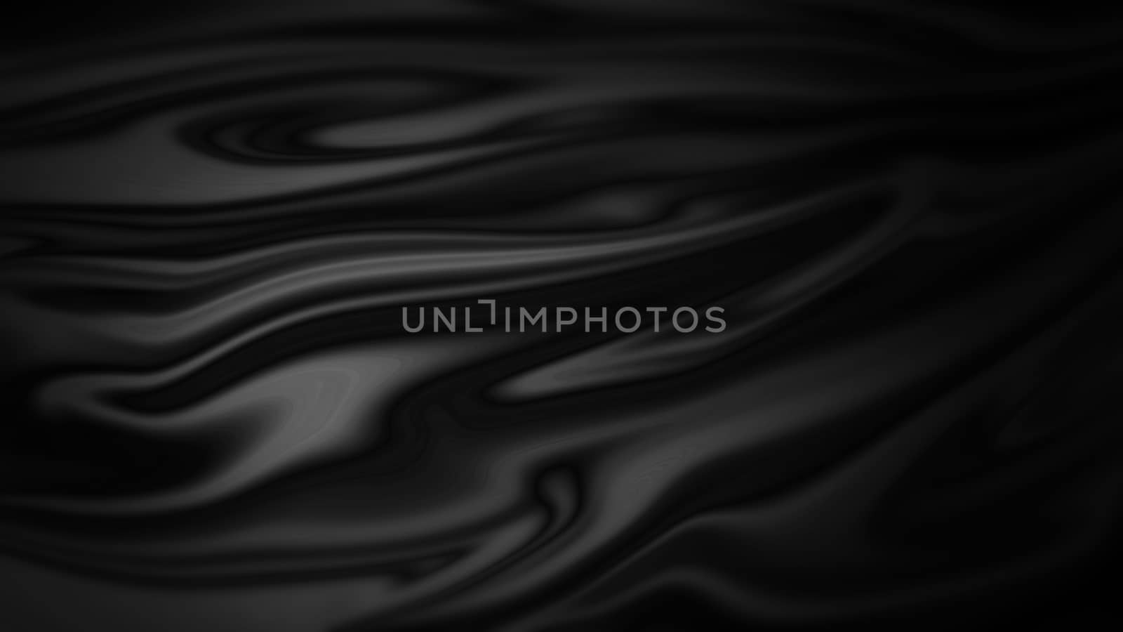 Black abstract fluid background with copy space