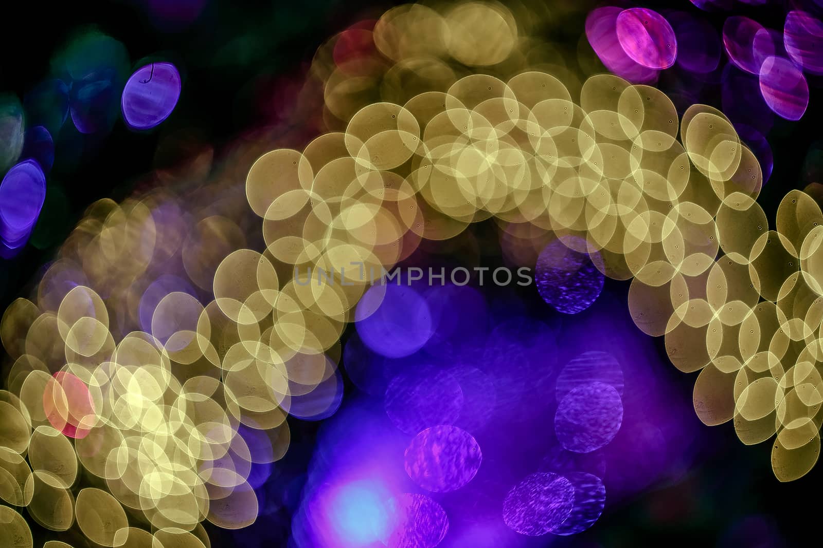 Christmas abstract background with bokeh lights. Beautiful shiny background with bokeh. Picture with copy space.