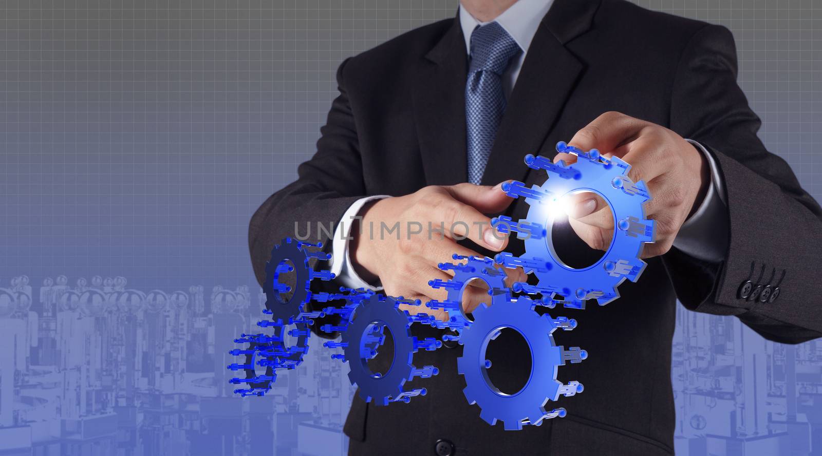businessman  pointing to investment concept by everythingpossible