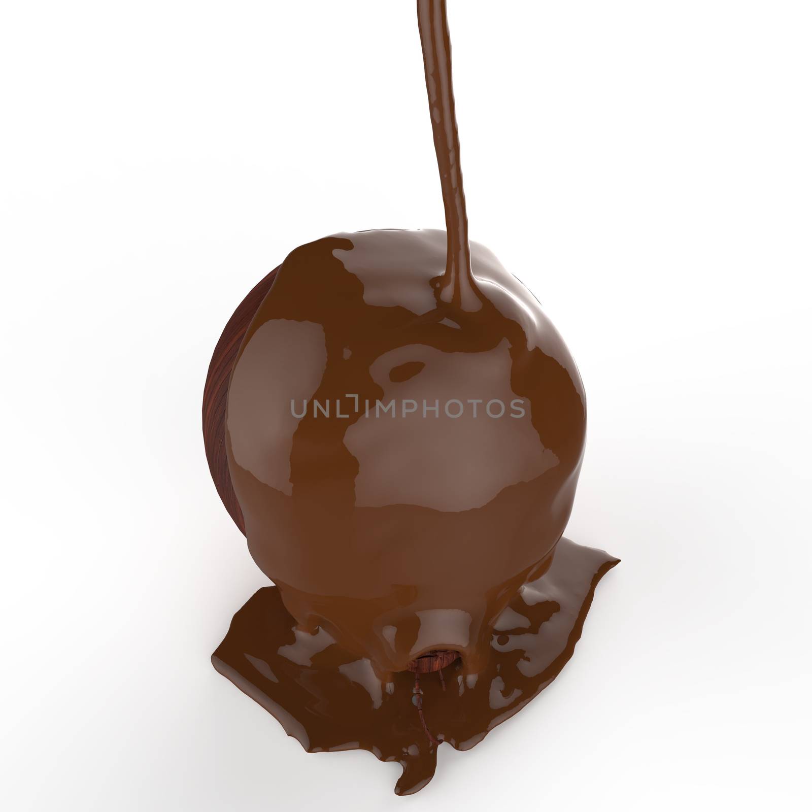 melt chocolate on Christmas ball ornament by everythingpossible