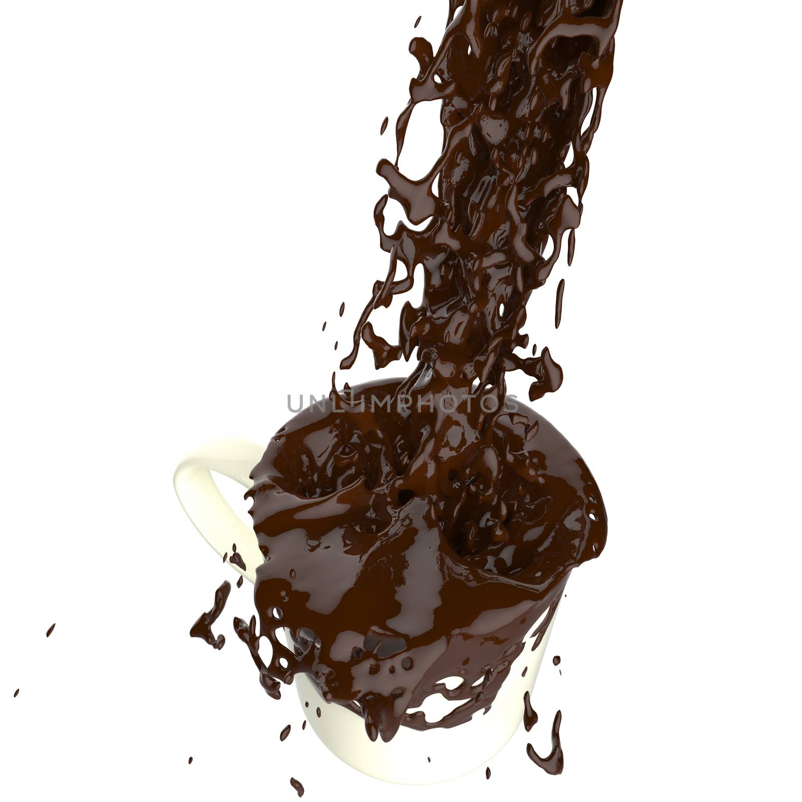 splash of brown melting hot chocolate by everythingpossible