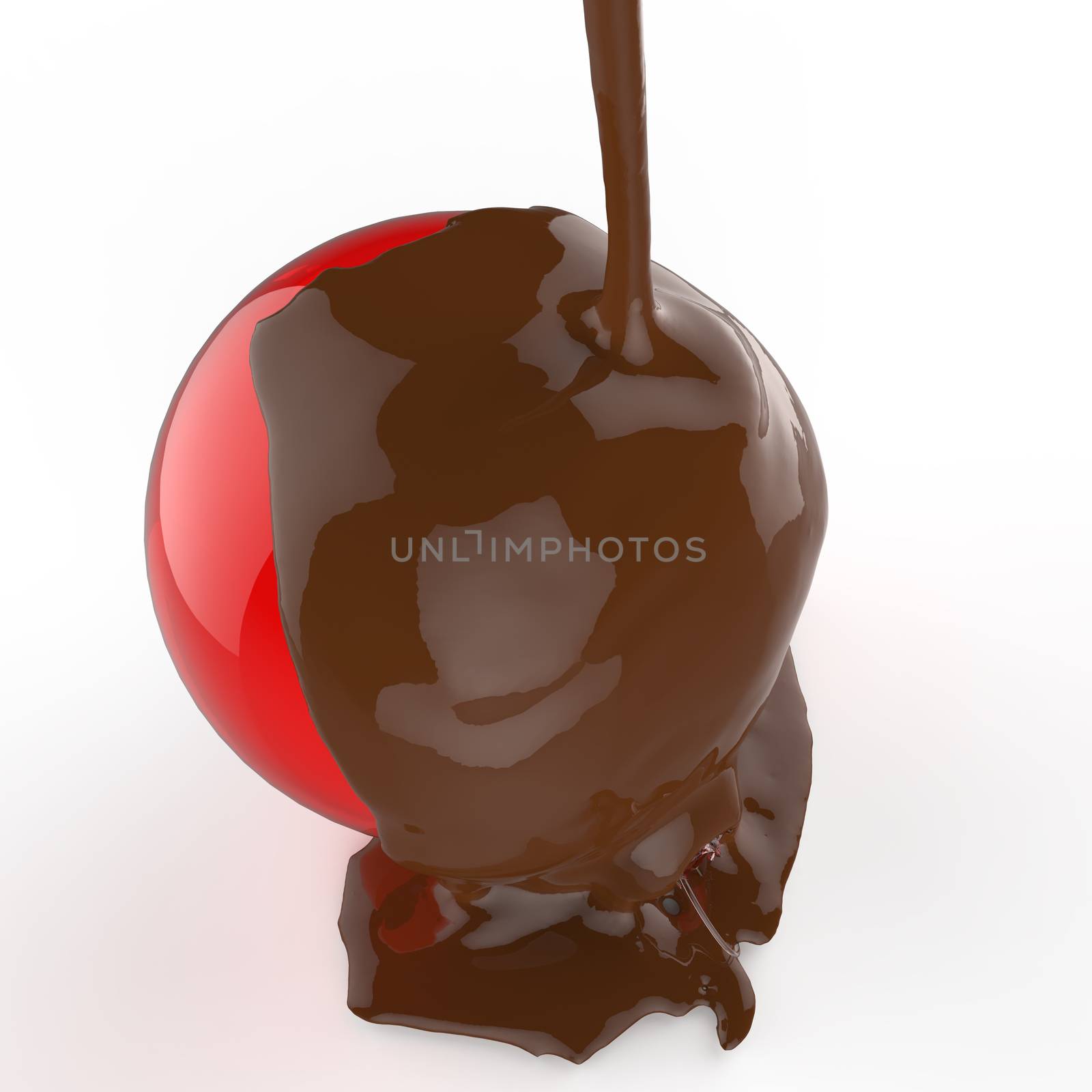 melt chocolate on Christmas ball ornament by everythingpossible