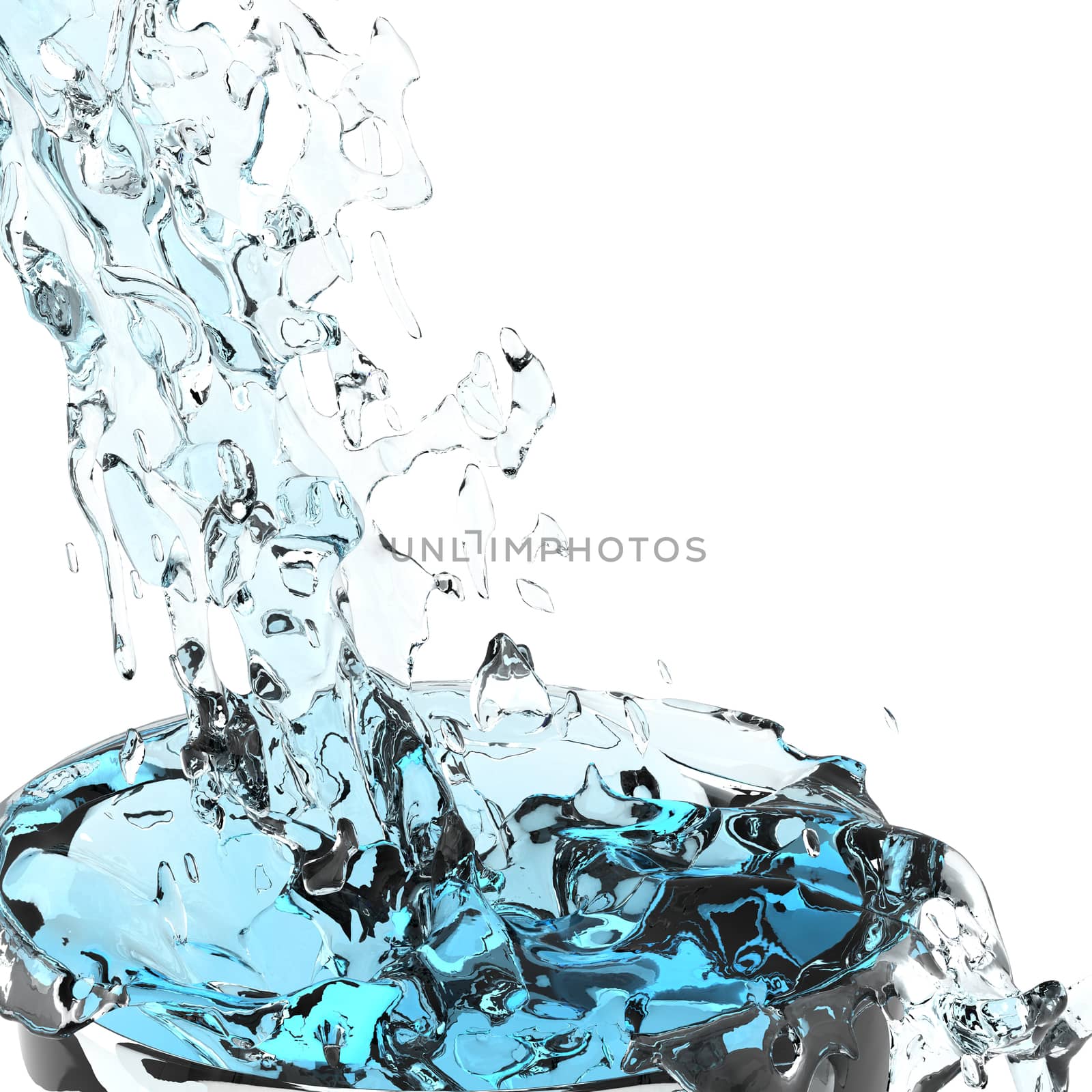 3d water splash  by everythingpossible