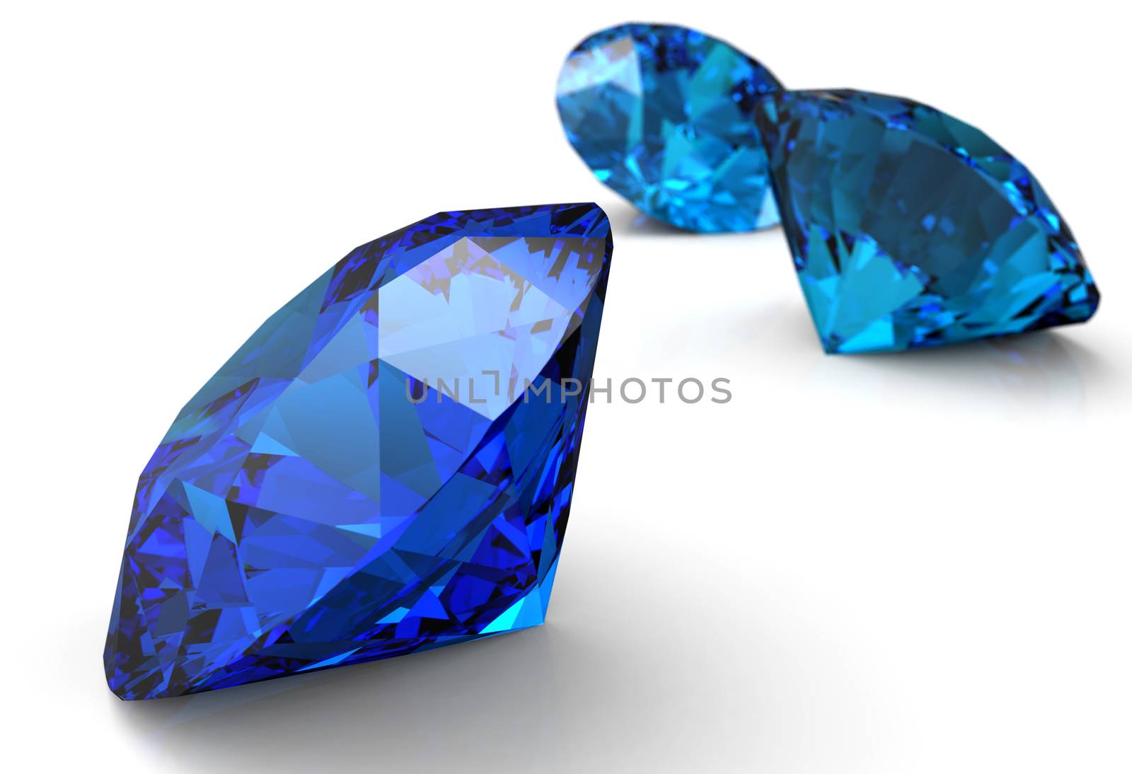 blue diamond on black and white background