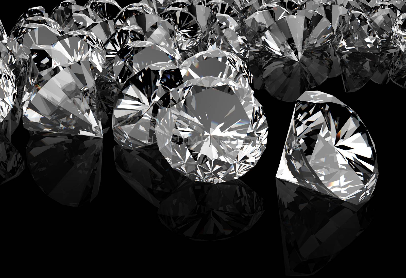 diamonds on black surface by everythingpossible