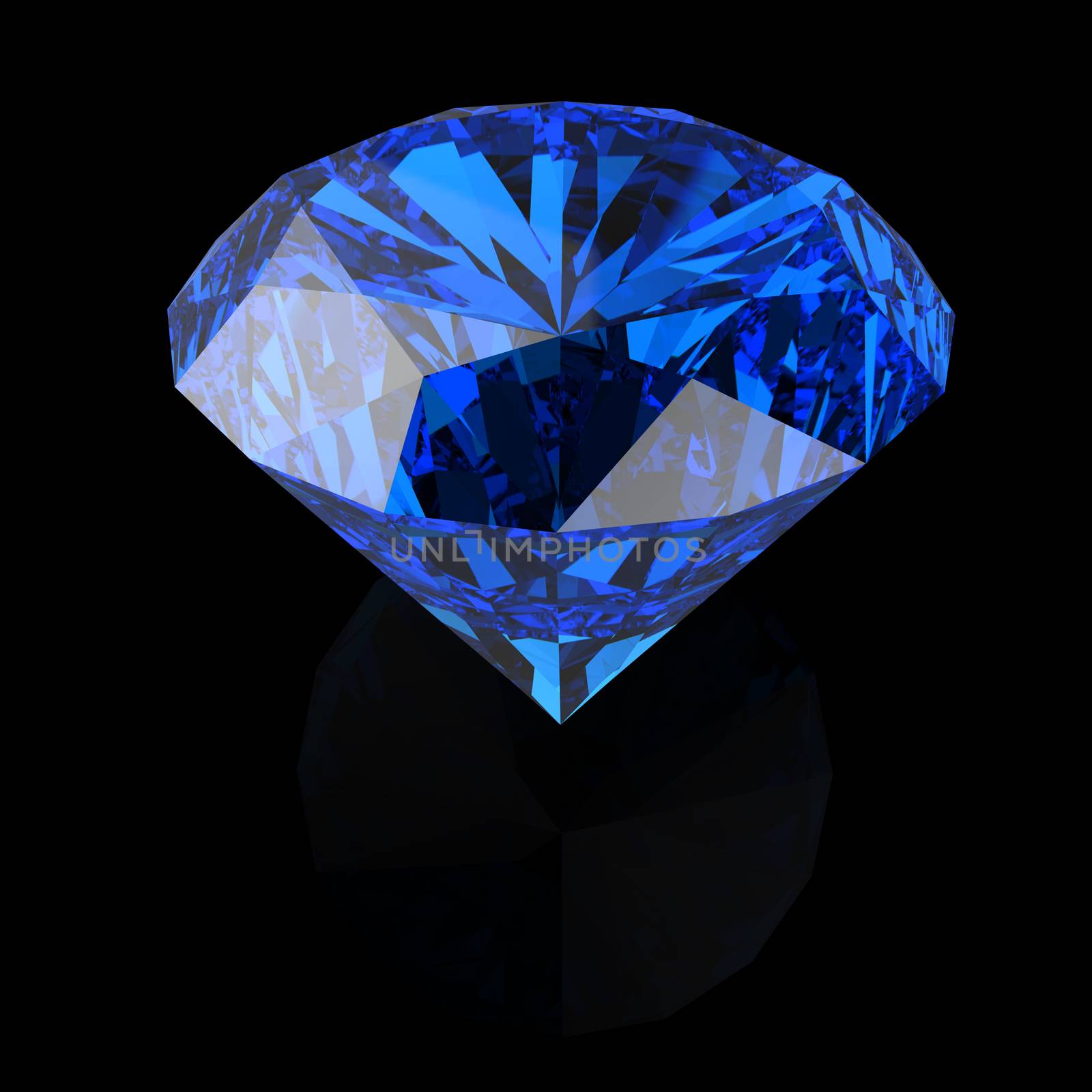 blue diamonds on black background