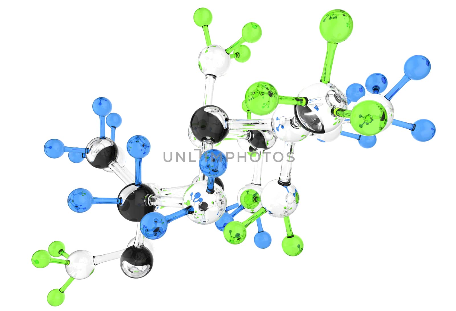 Molecule glass 3d colors  by everythingpossible