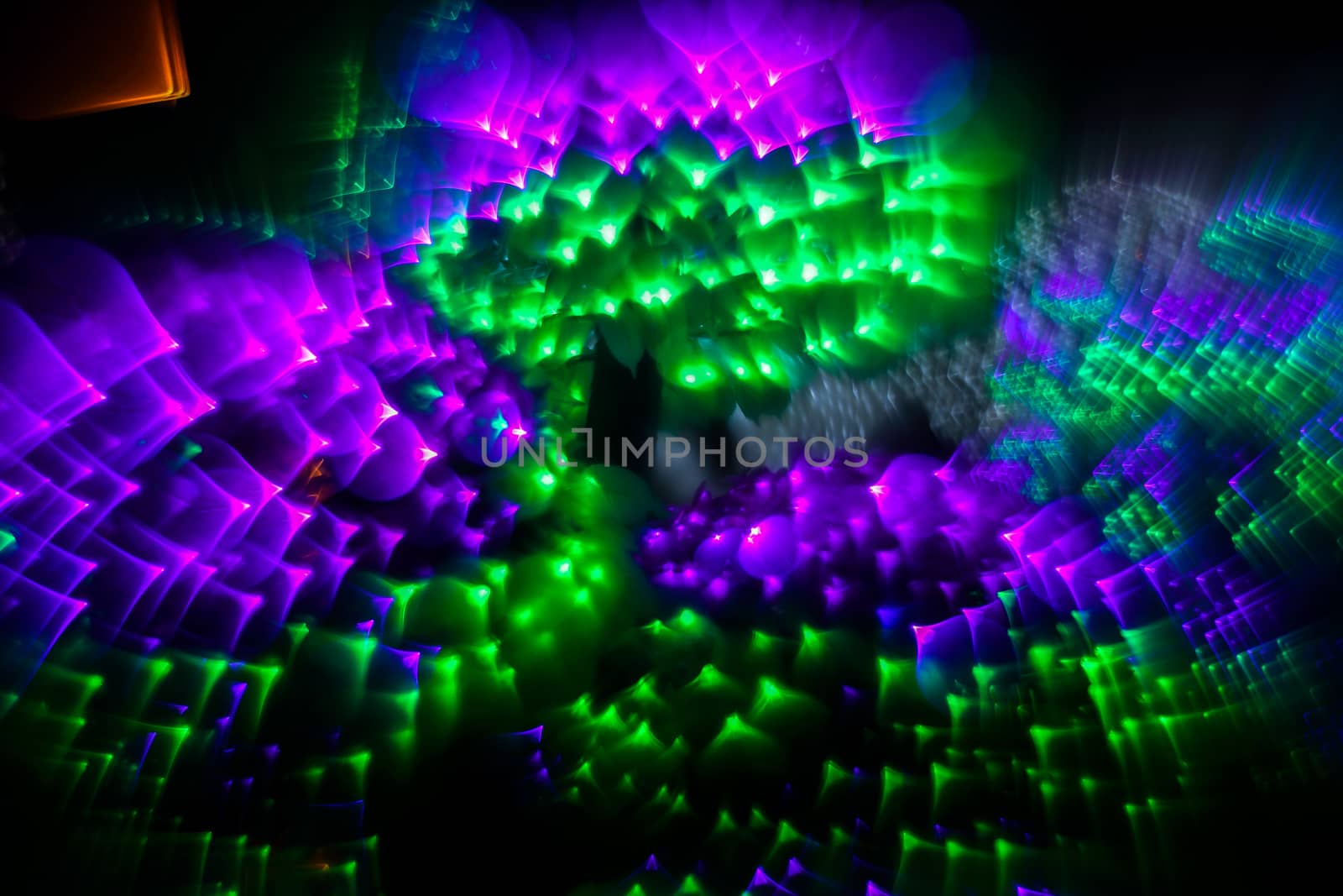 Abstract twinkled bright background with defocused lights.  by BarisevRoman