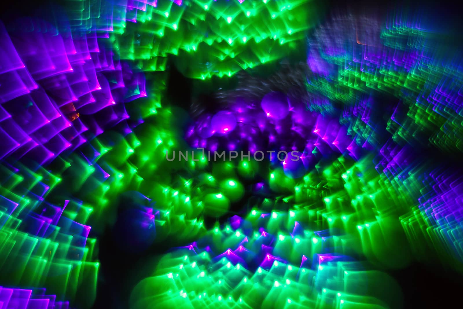 Abstract twinkled bright background with defocused lights.  by BarisevRoman