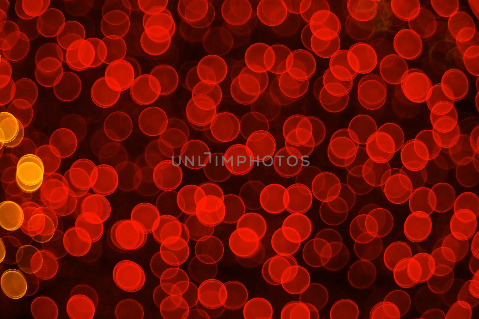 Classic bokeh “soap bubbles” Lush Lava. Festive Christmas elegant abstract background with booble bokeh lights. Background with defocused lights. Copy space.