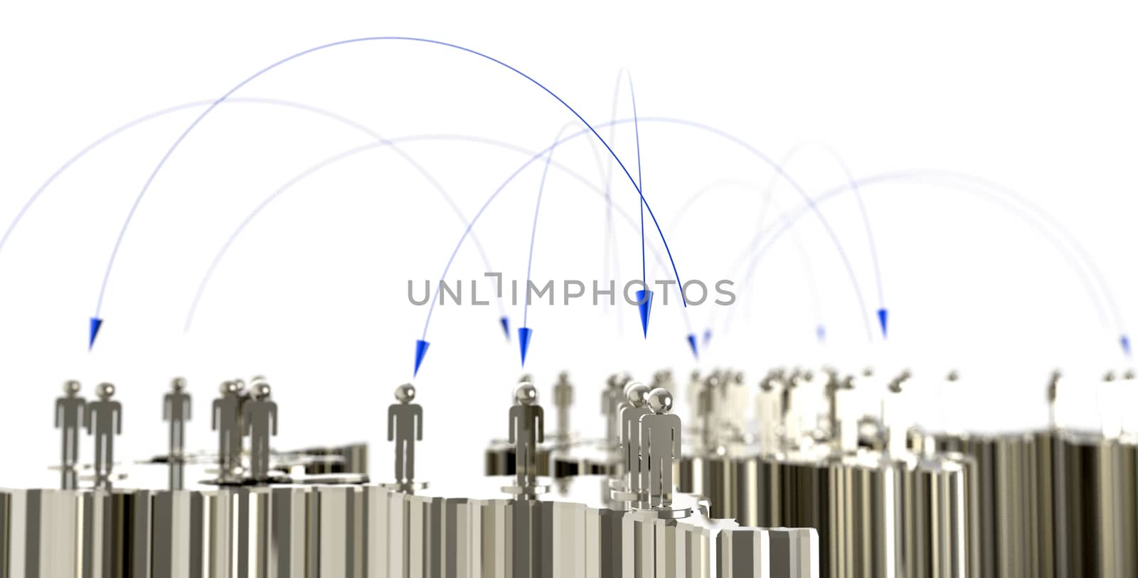 social network human 3d on world map by everythingpossible