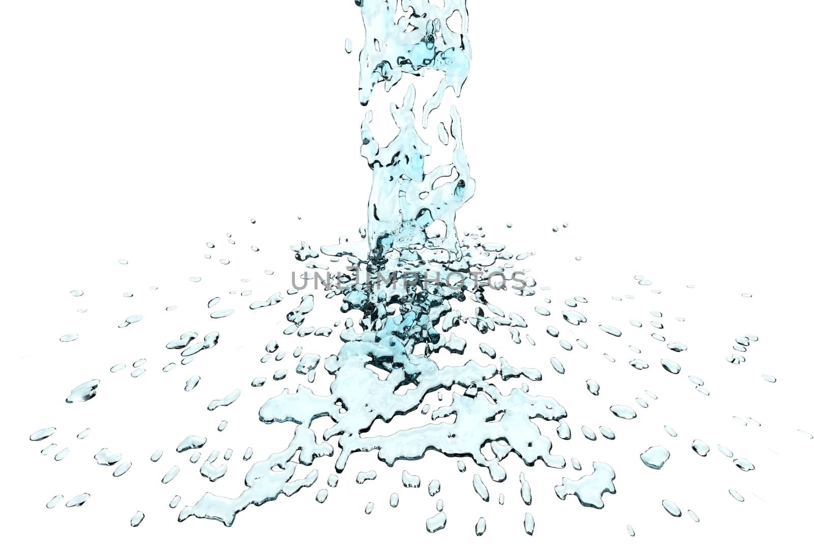 3d water splash  by everythingpossible