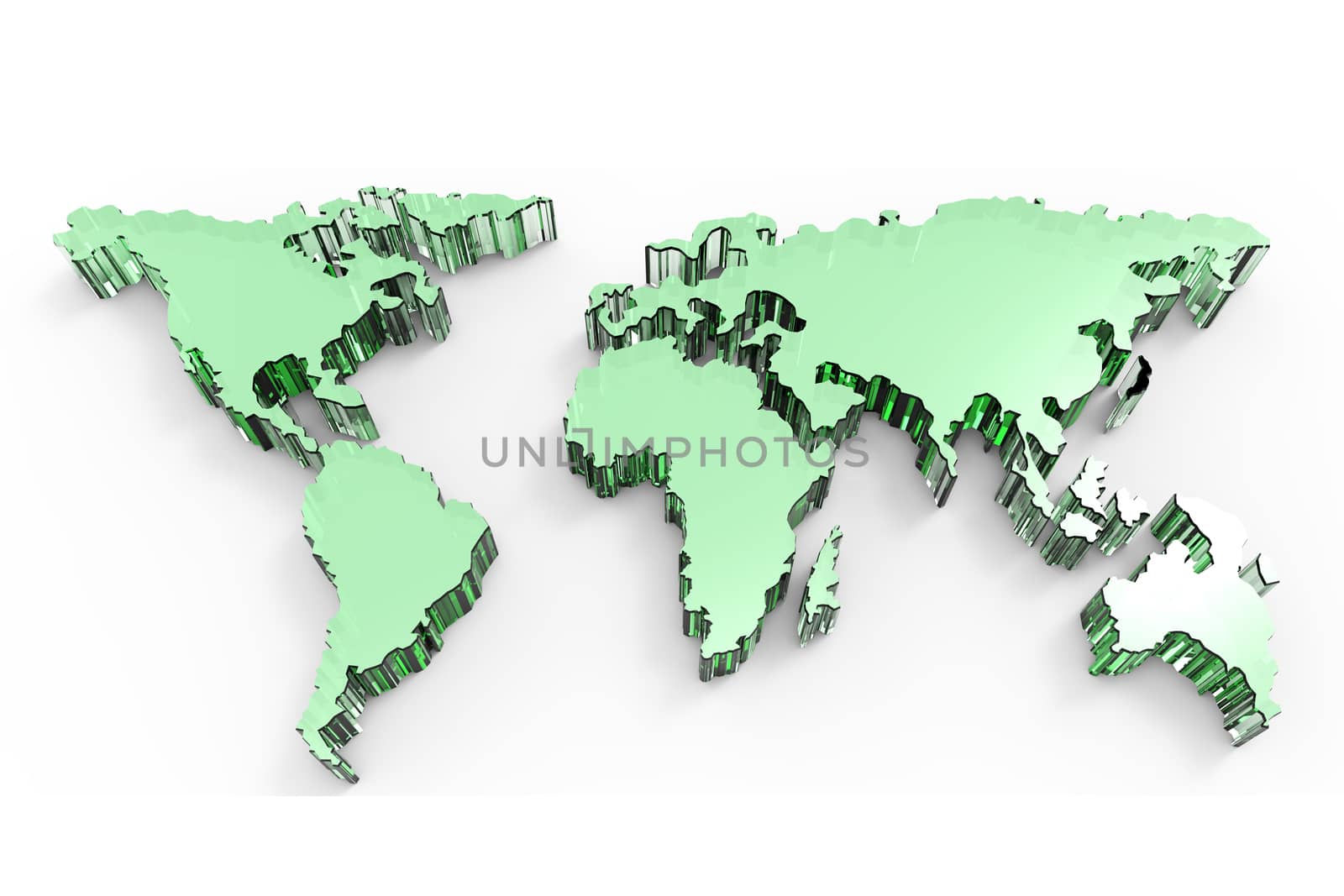 social network human 3d on world map as concept