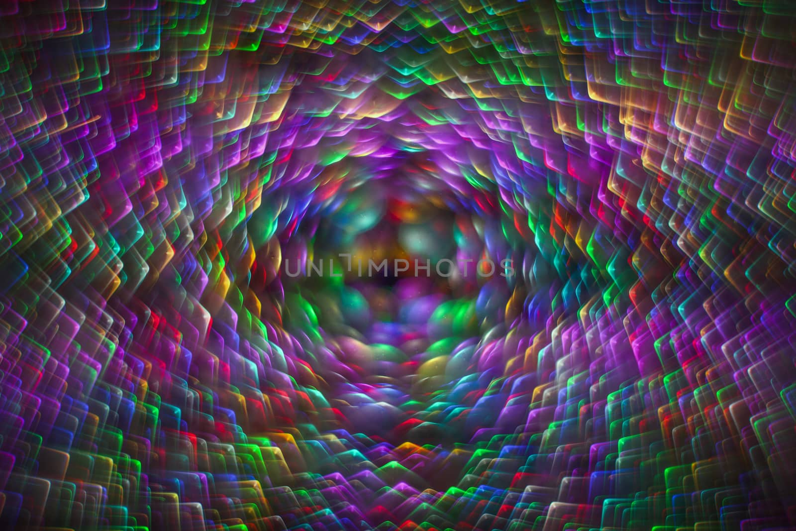 Festive abstract background with multicolored defocused lights. Natural defocused photo. Unique bokeh effect. Photo with copy space. Double exposure.
