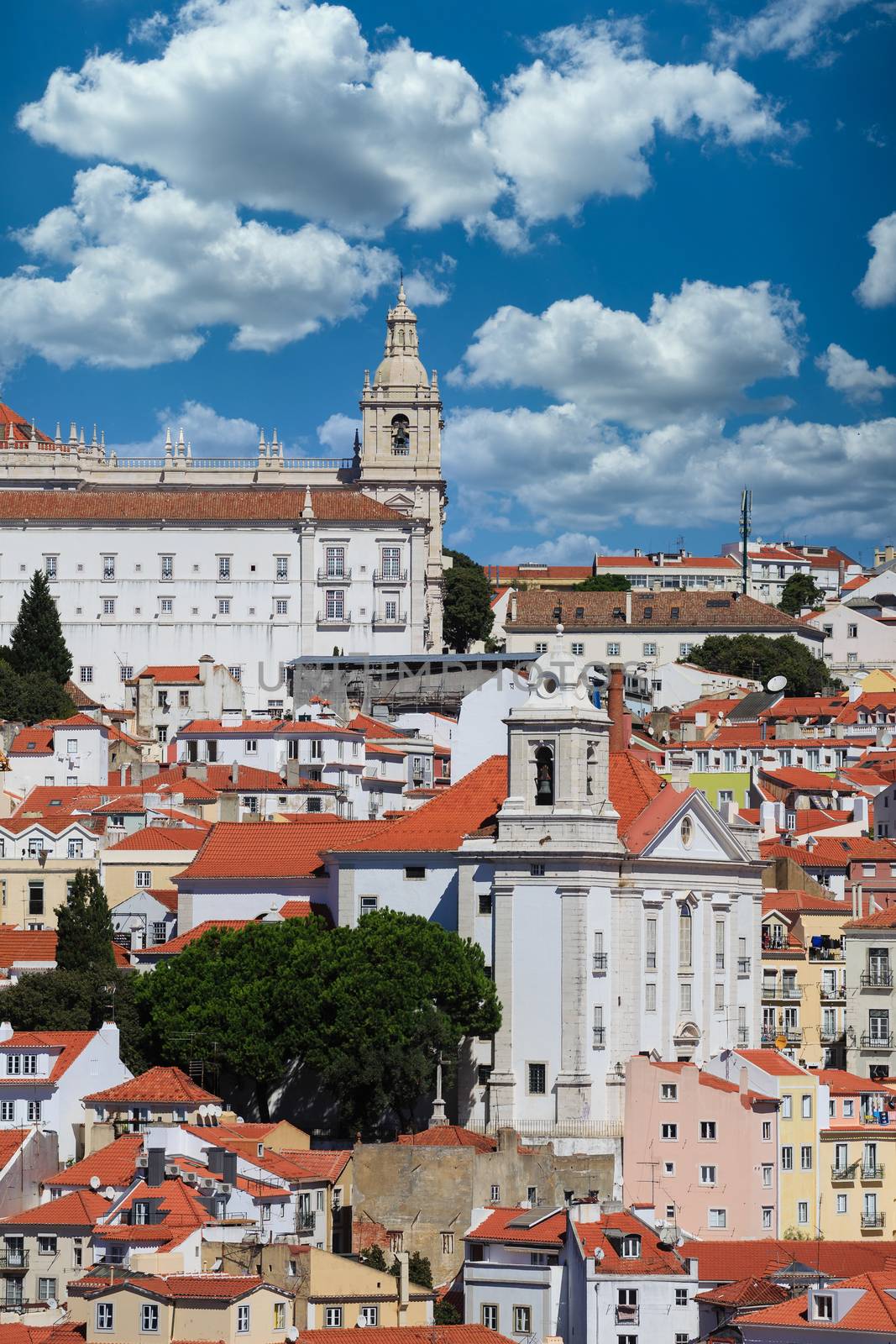Church on Top of Lisbon Hill by dbvirago