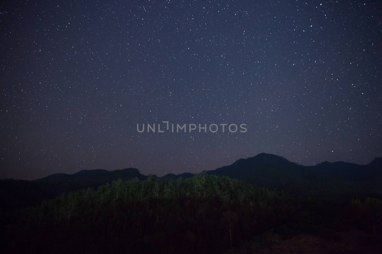 milkyway and star at night time