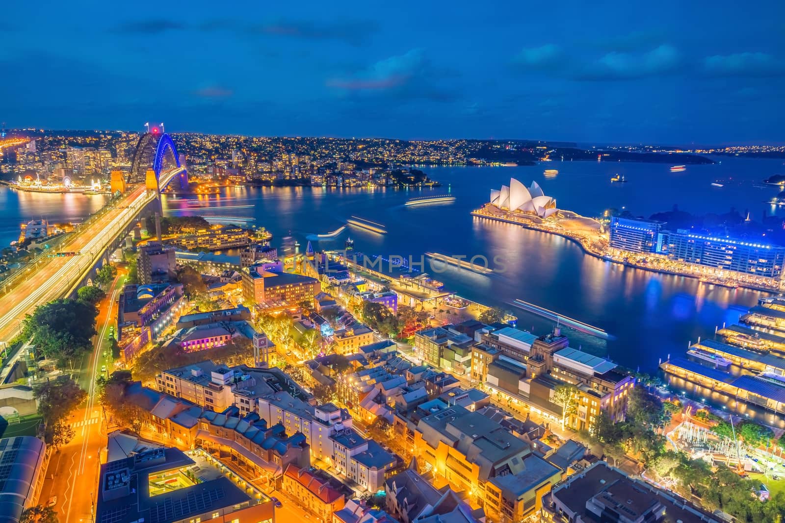 Downtown Sydney skyline in Australia by f11photo