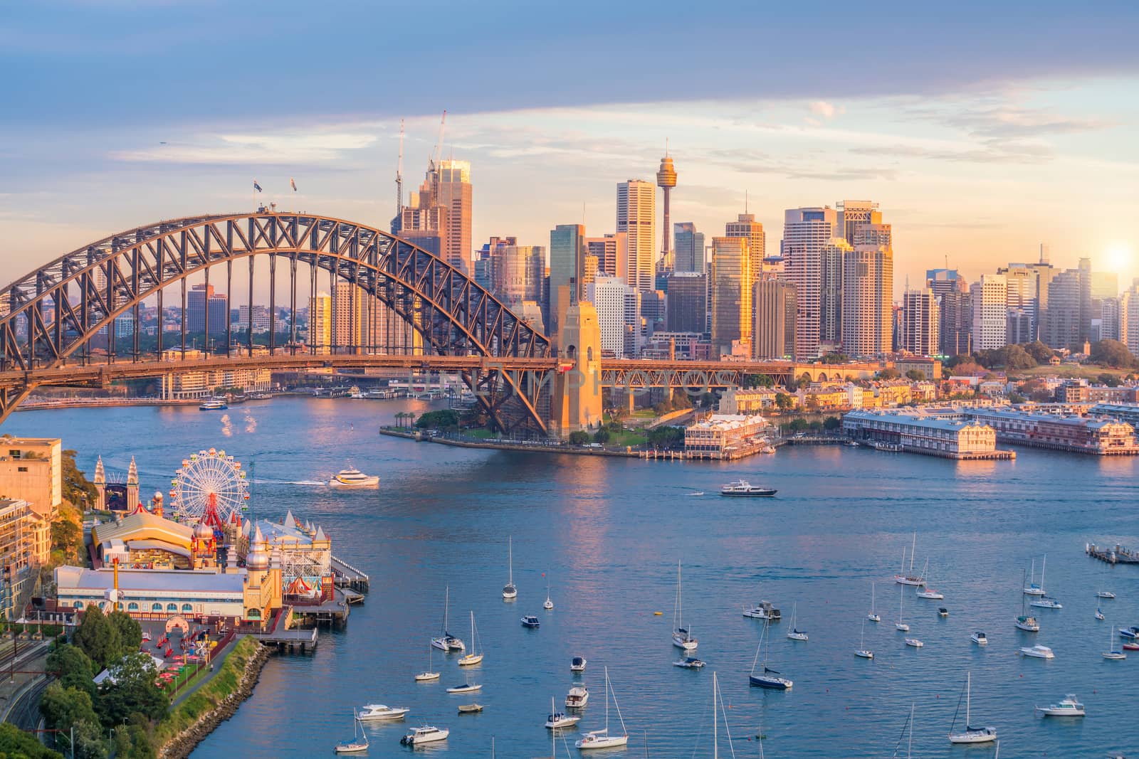 Downtown Sydney skyline in Australia by f11photo