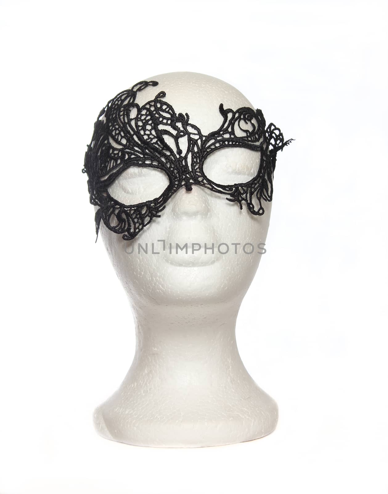 Lace Mask on Mannequin Head