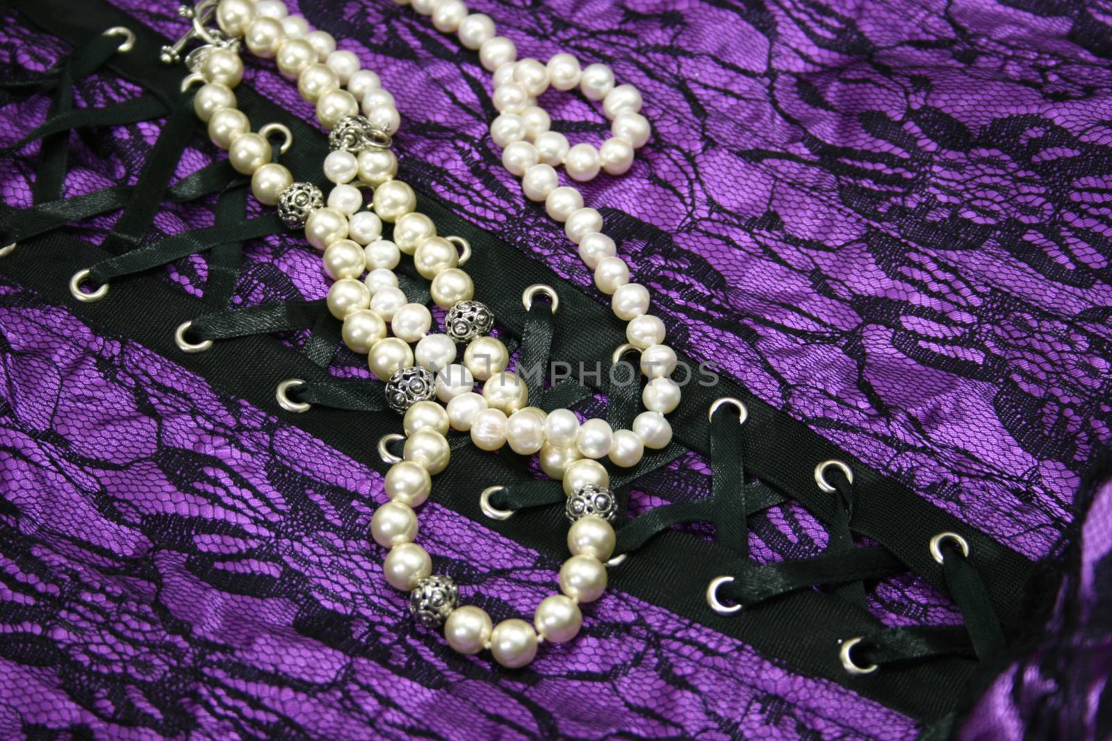 Lingerie and Pearls Background by Marti157900