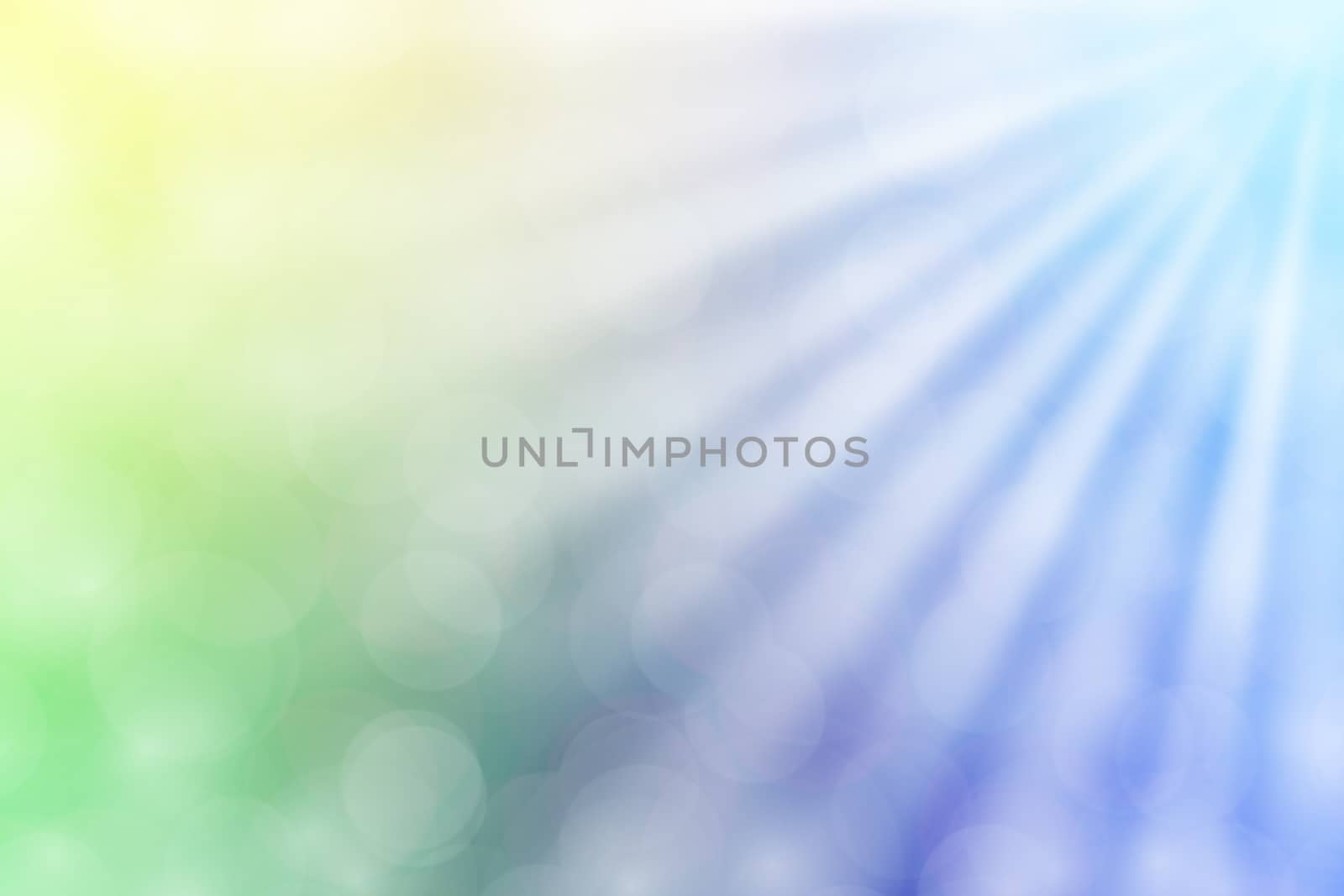 colorful yellow and blue bokeh lights beam shine on gradient yellow and blue background for copy space, bokeh colorful light yellow and blue soft shade, bokeh lights shine gradient soft blue