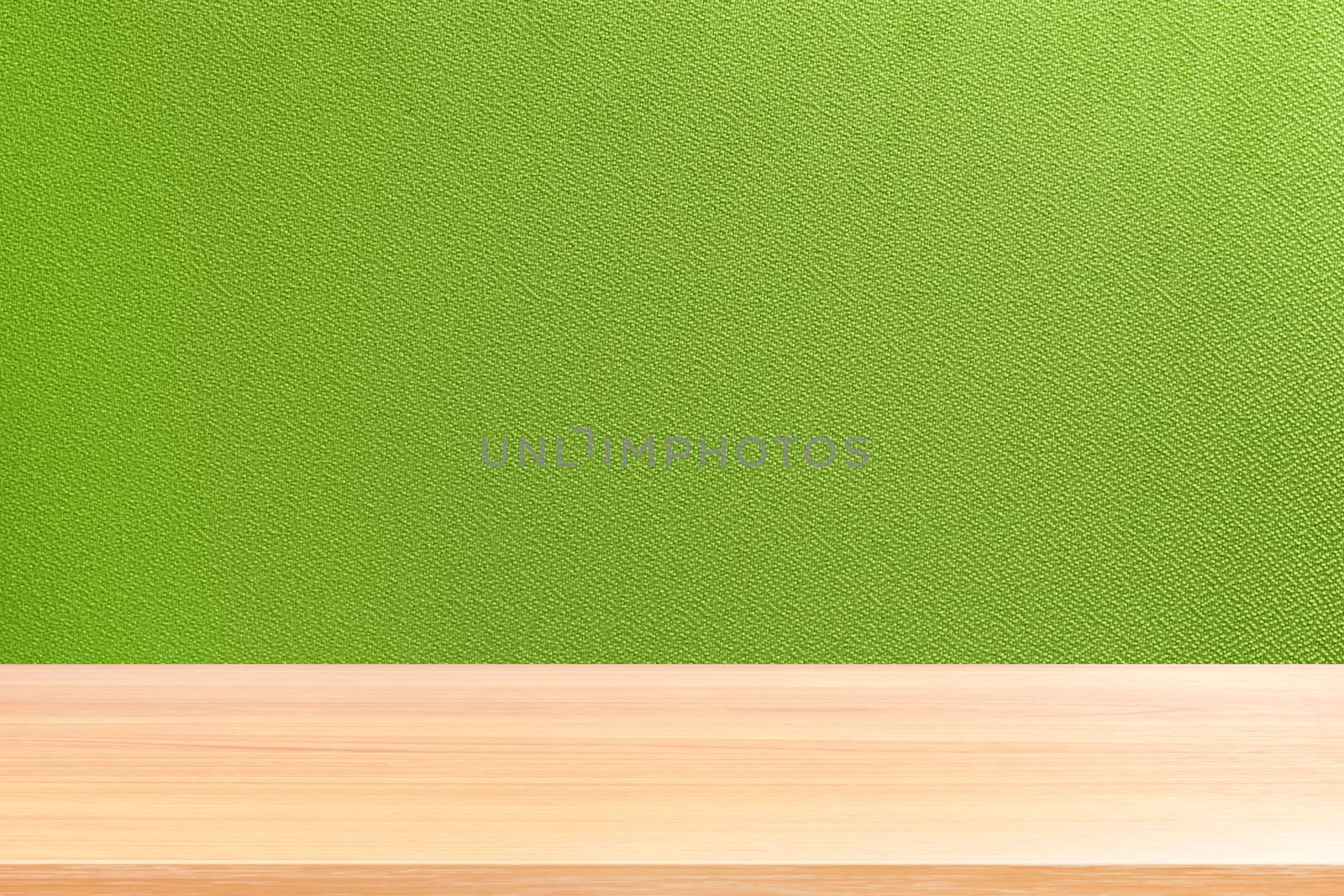 wood plank on green partition wall background, empty wood table floors on partition wall texture background, wood table board empty on partition wall for mock up display products by cgdeaw