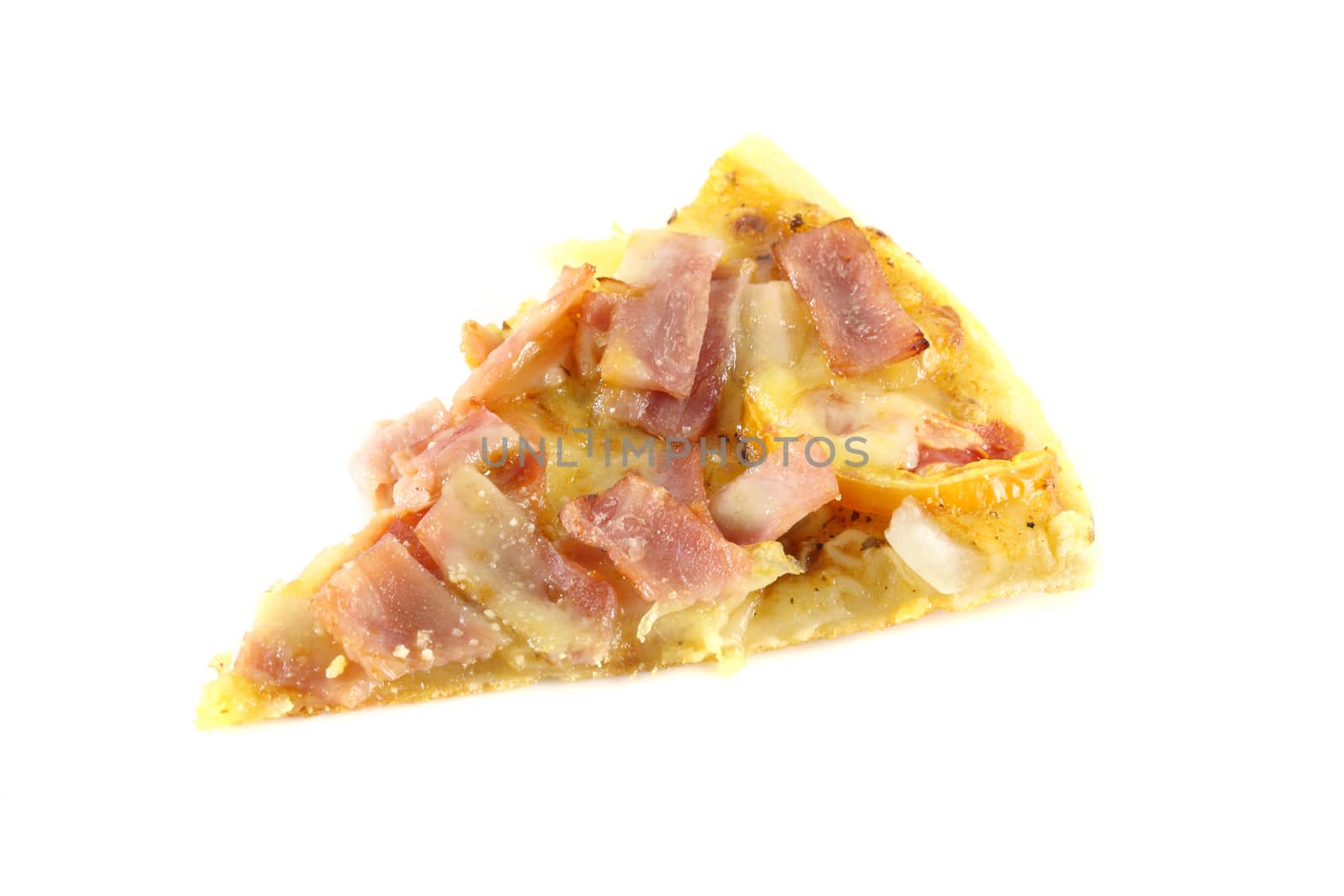 pizza isolated in a white background  by piyato