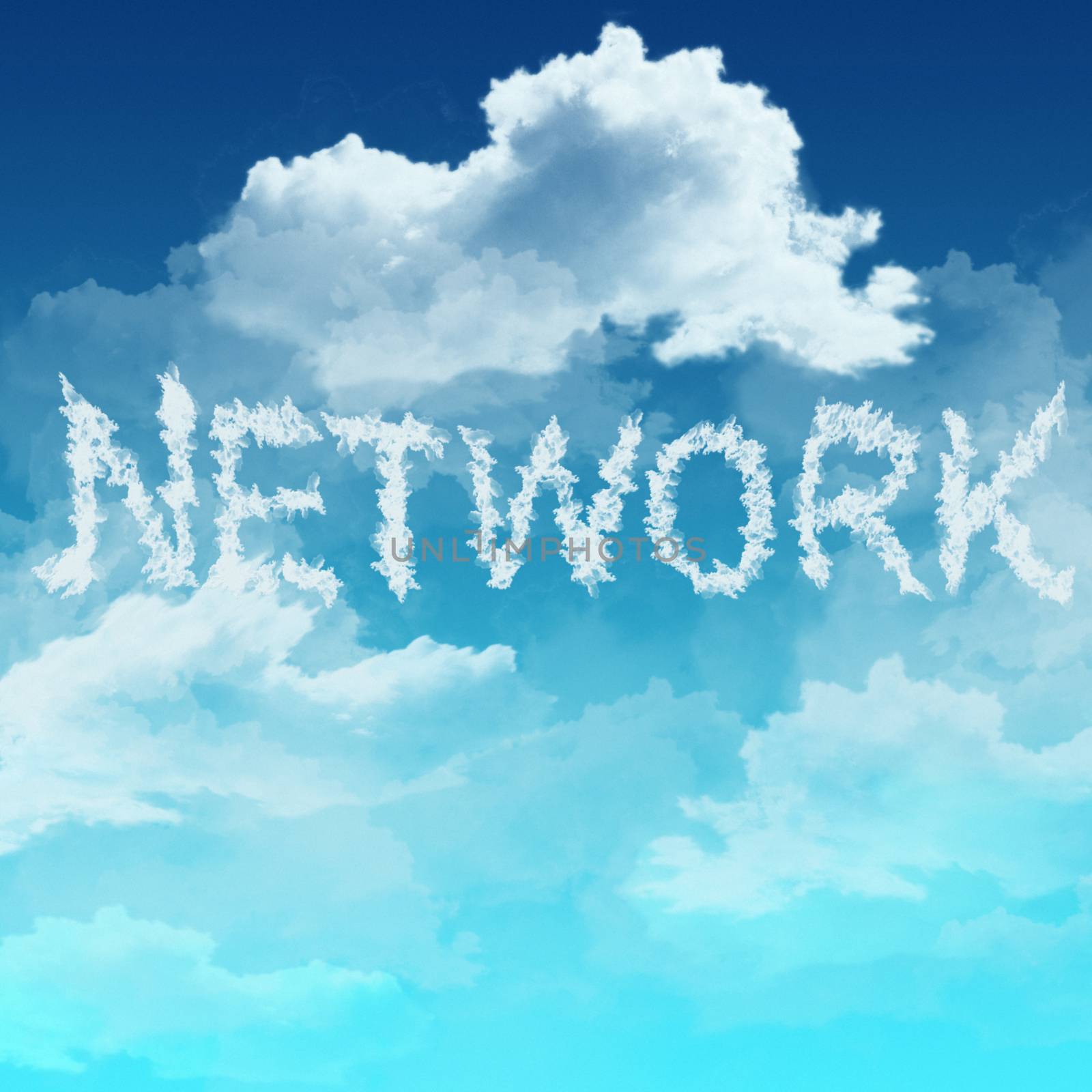 cloud network word as concept