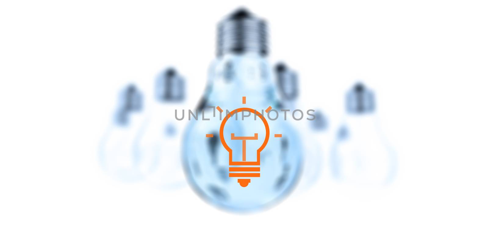 creative idea and leadership concept light bulb  by everythingpossible