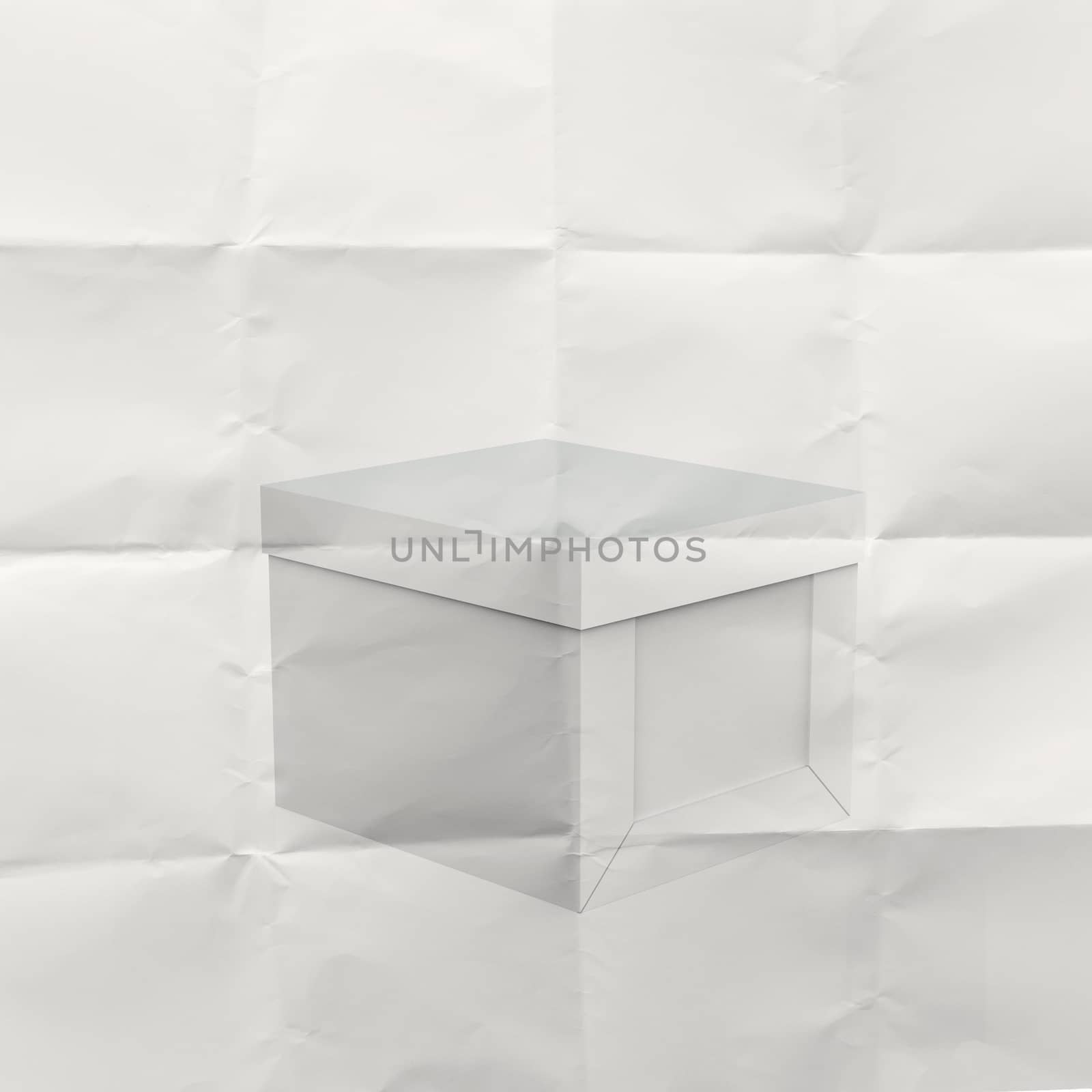 thinking outside the box on crumpled paper as concept by everythingpossible