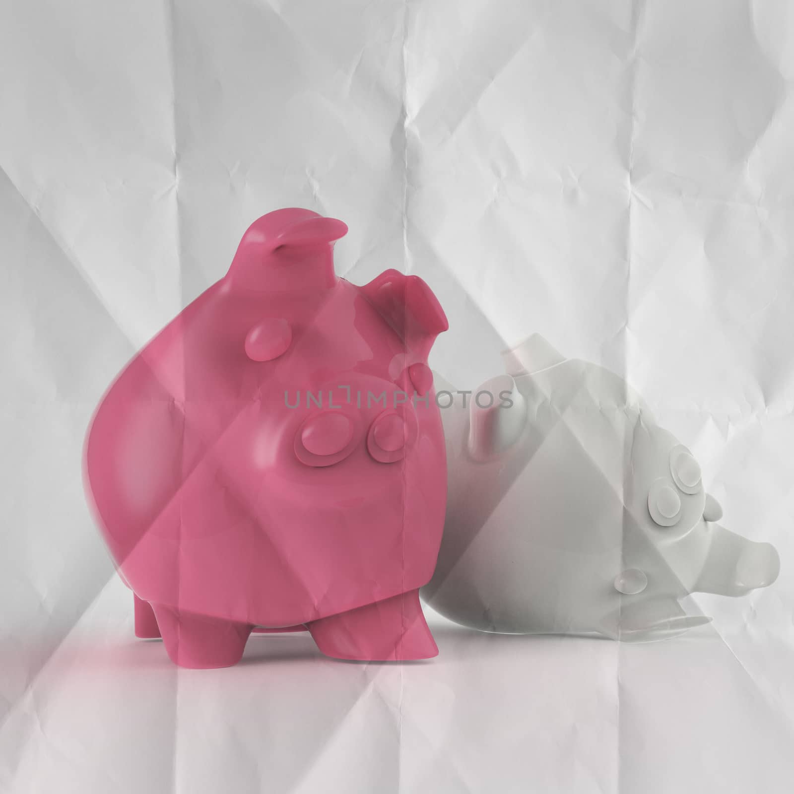 smart investment with sticky note on piggy bank 3d standing over by everythingpossible