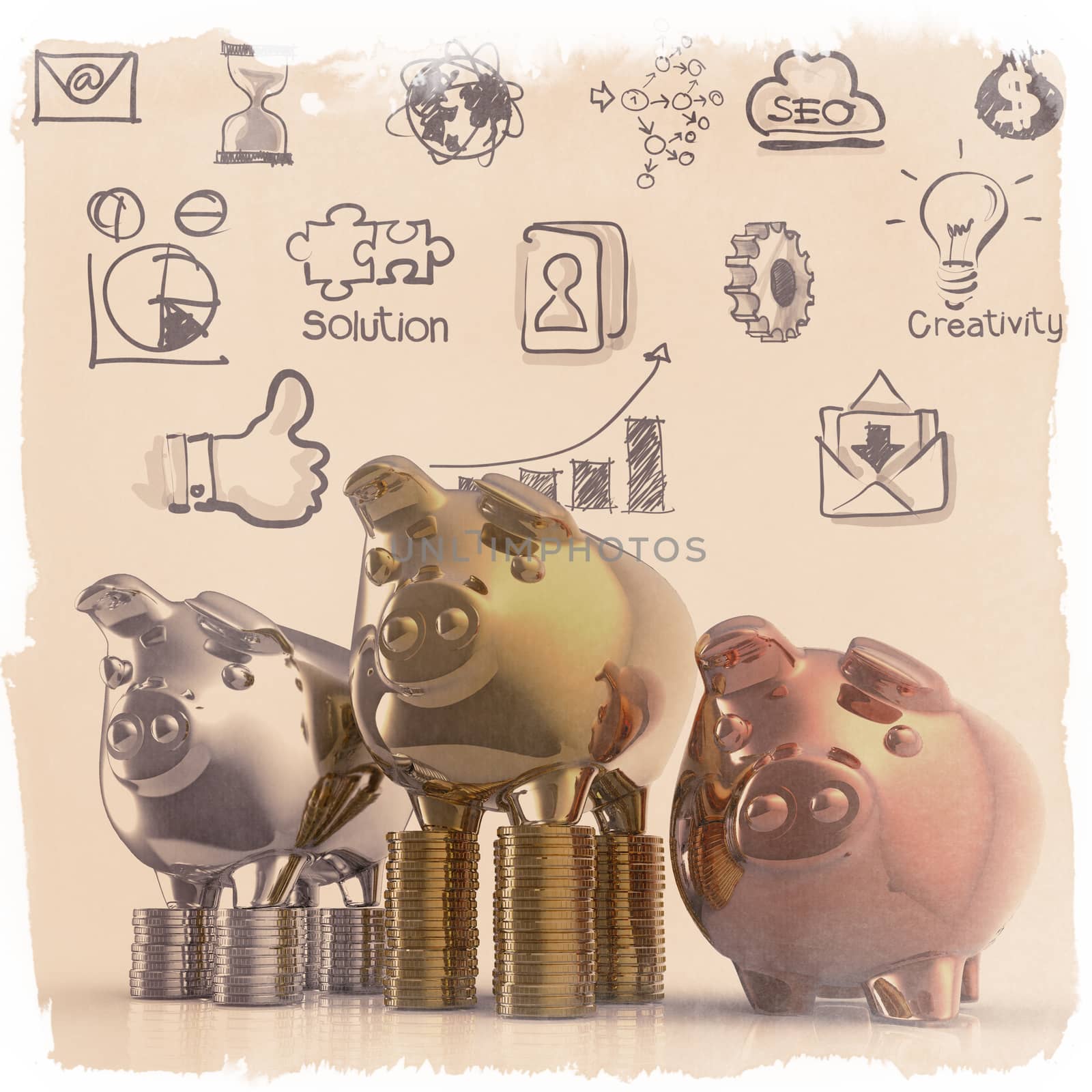 winner piggy bank as business  by everythingpossible