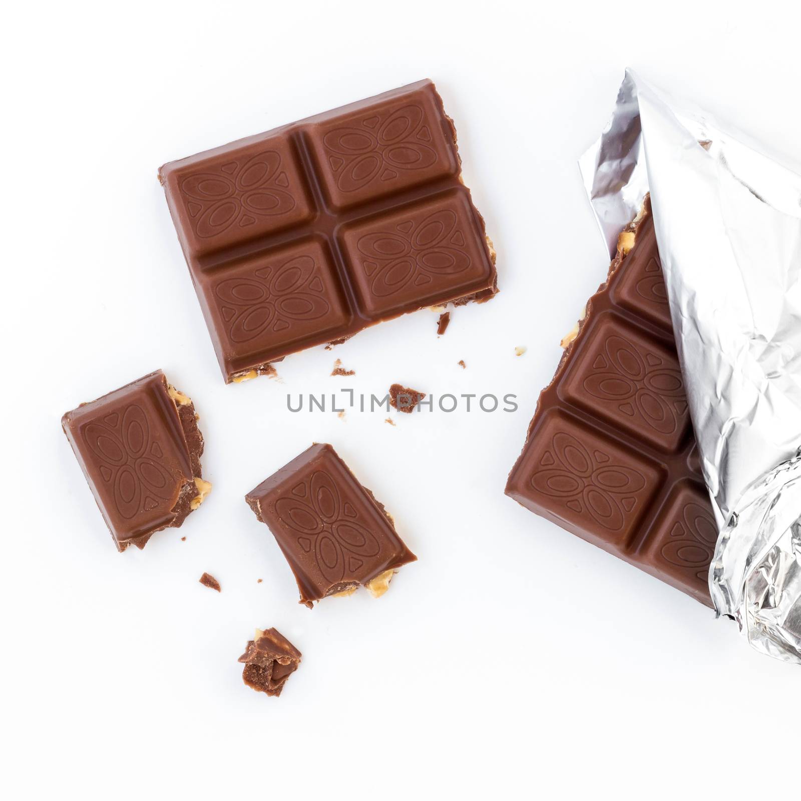 Milk chocolate with hazelnuts by germanopoli