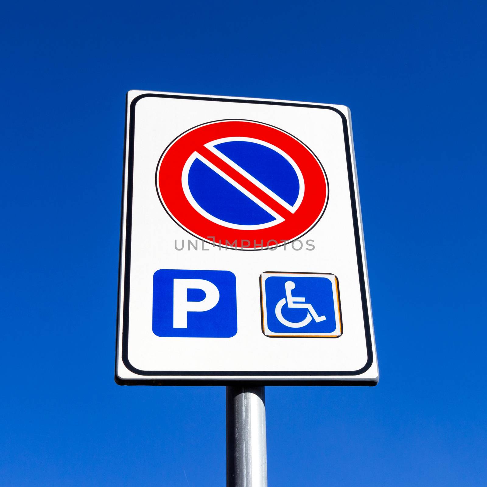 Disabled parking sign by germanopoli