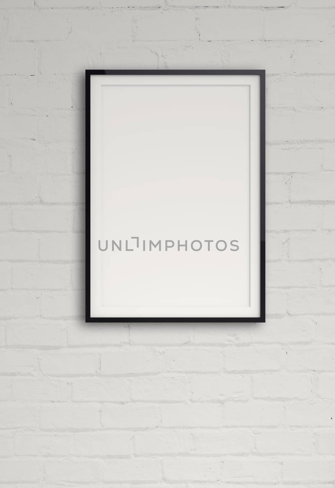 empty modern style frame on composition wall as concept by everythingpossible